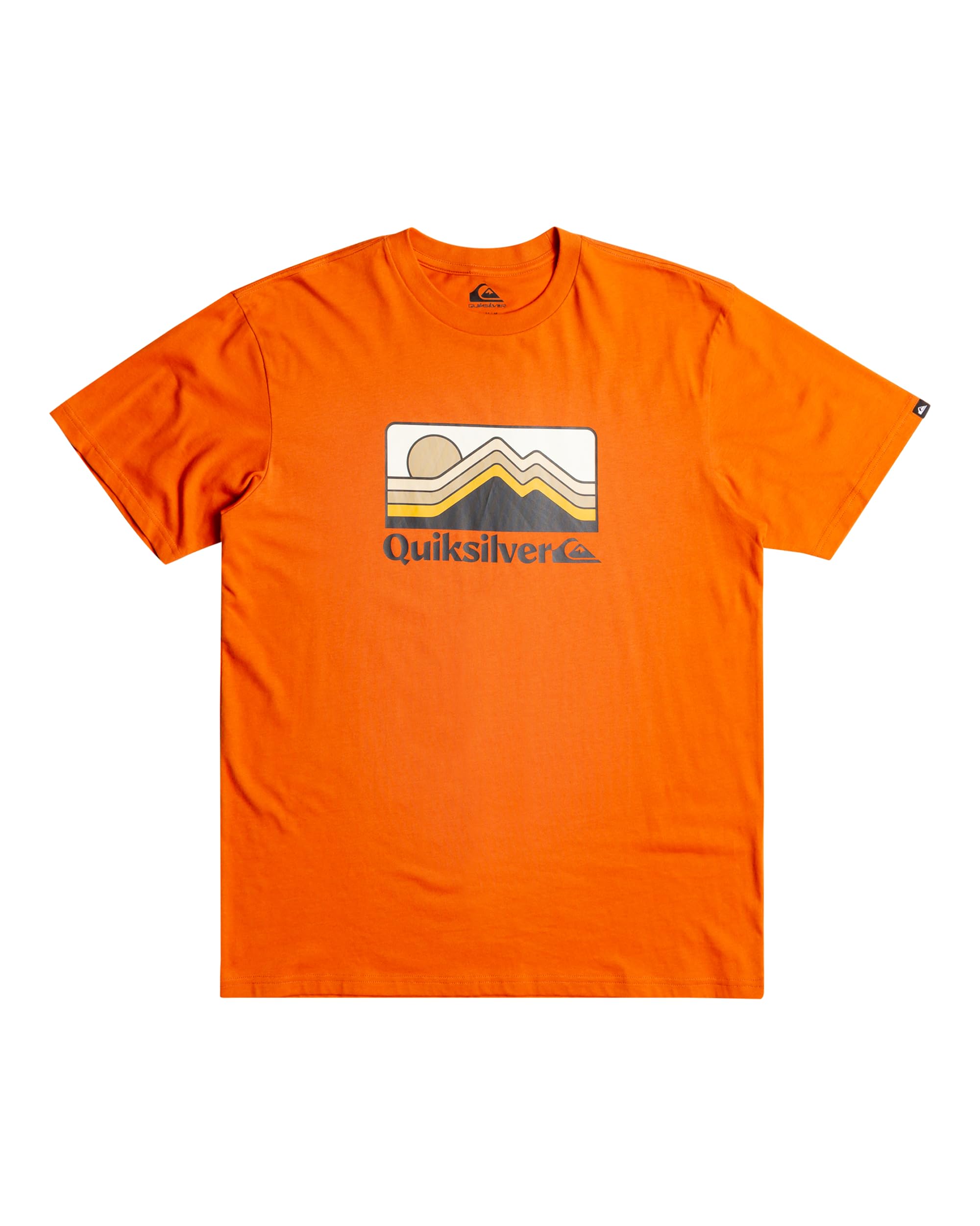 Quiksilver Short-Sleeved T-Shirt Men QS Gradient Mountains SS XS Brown