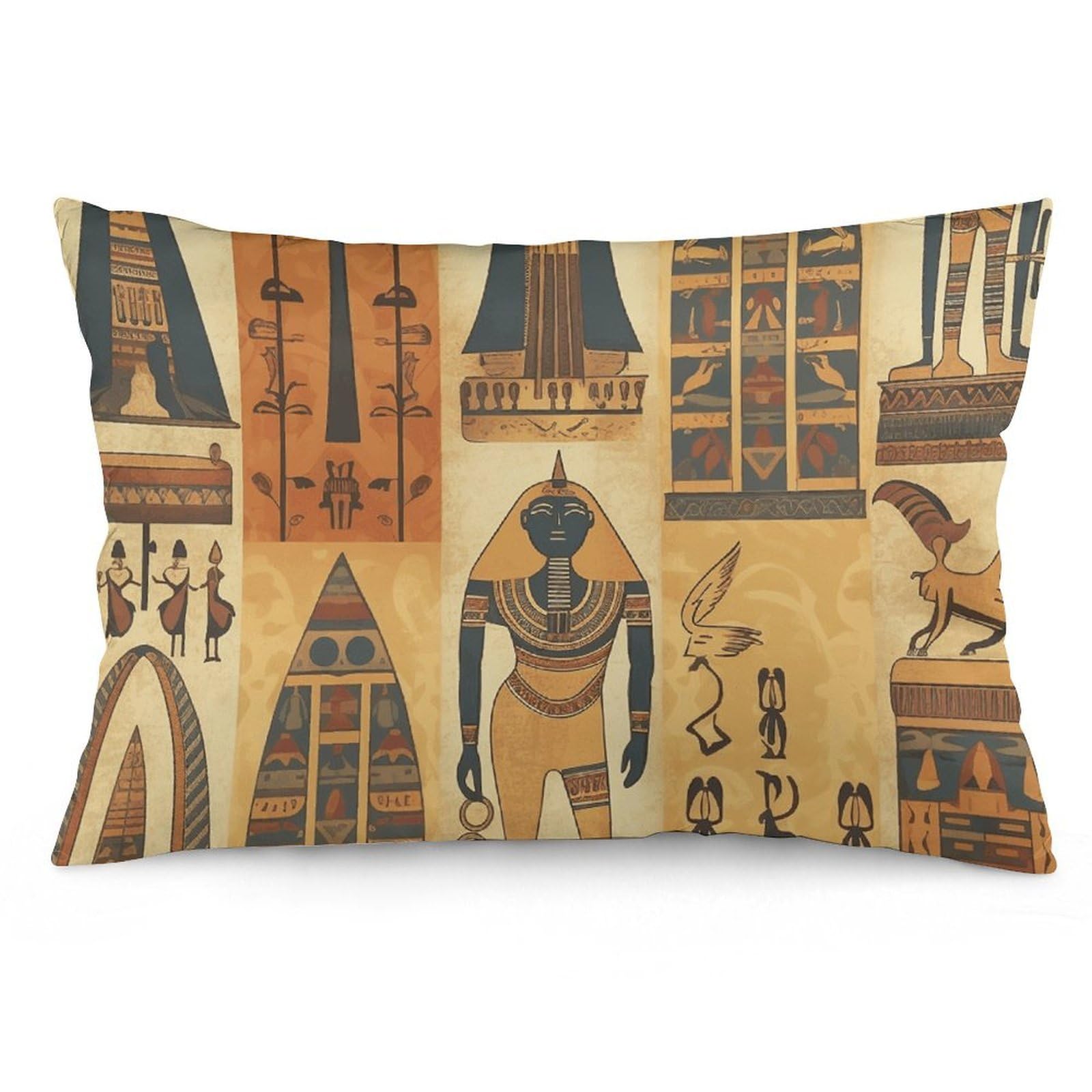 NTVOWPZO 2 Pack Decoration Throw Pillow Covers 12 "x20 Pillowcases Covers Ancient Egypt Tribe Series Pillowcases Modern Farmhouse Home Decor Sofa Cushions Covers for Couch Bed Living Room