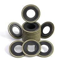 Vista 10 de 12 piezas de kit de junta de servicio con arandelas de estrangulamiento para tapón de drenaje de caja de transferencia y diferencial – Reemplazo