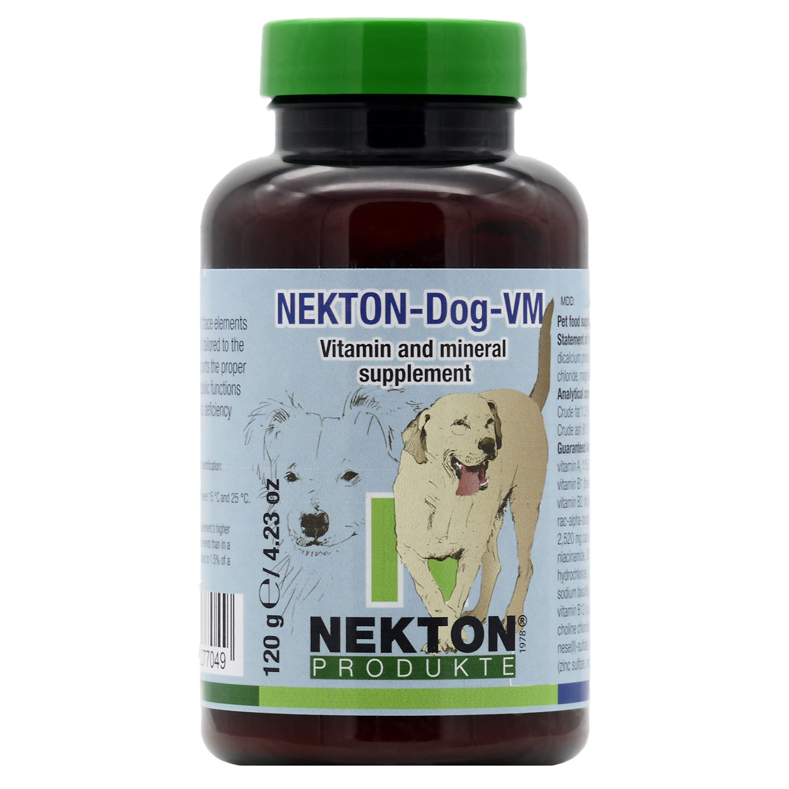 Nekton Dog-VM Canine Vitamin, Mineral, Trace Supplement, 120gm