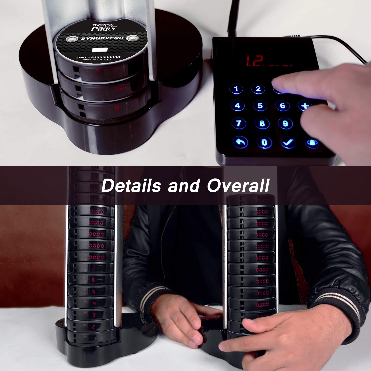 Buy Social Distancing Buzzer,BYHUBYENG Restaurant Pager System with