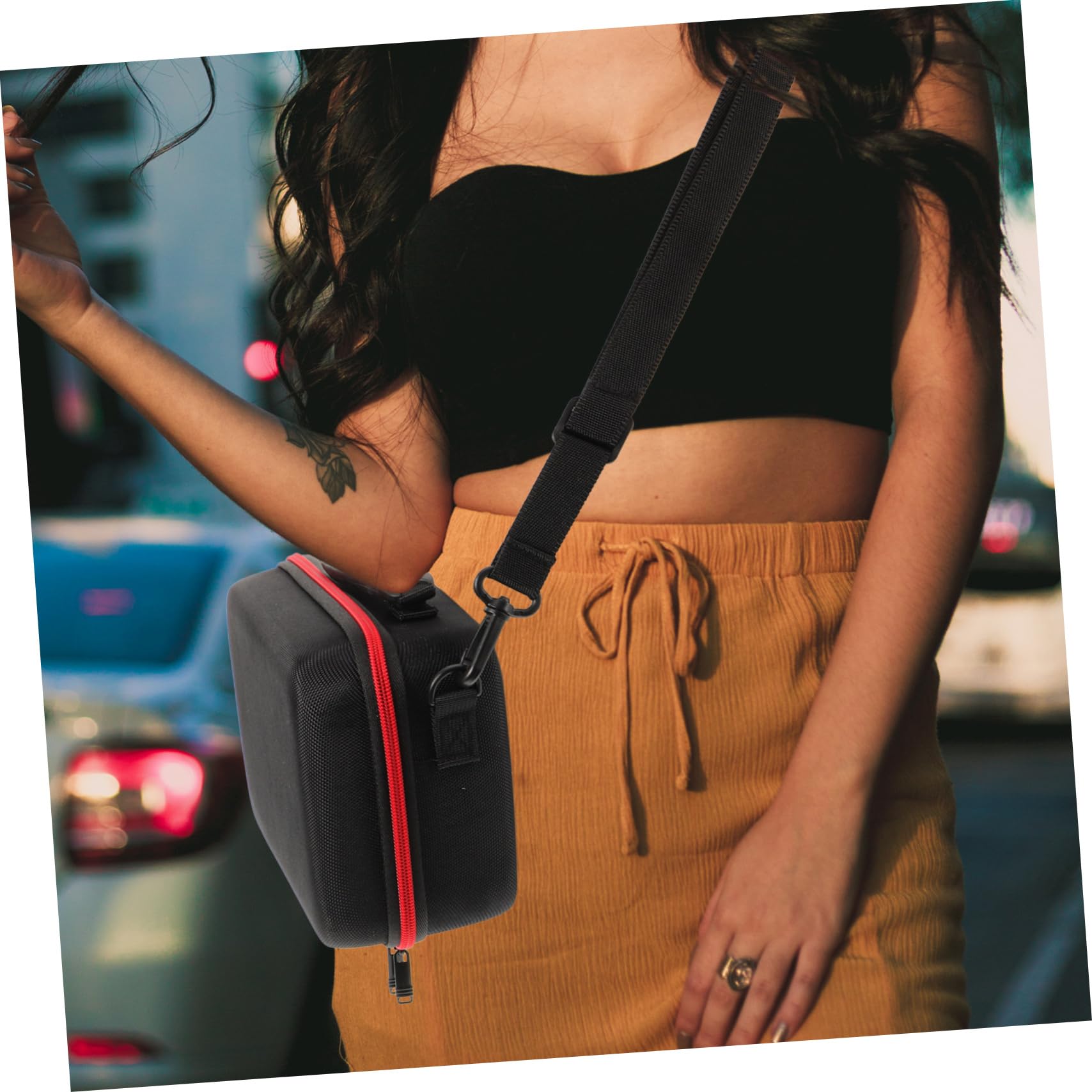 Angoily custodia digitale piccola borsa fotografica piccole custodie per macchine fotografiche sacchetti con manici travel kit custodia rigida per fotocamera accessorio della fotocamera