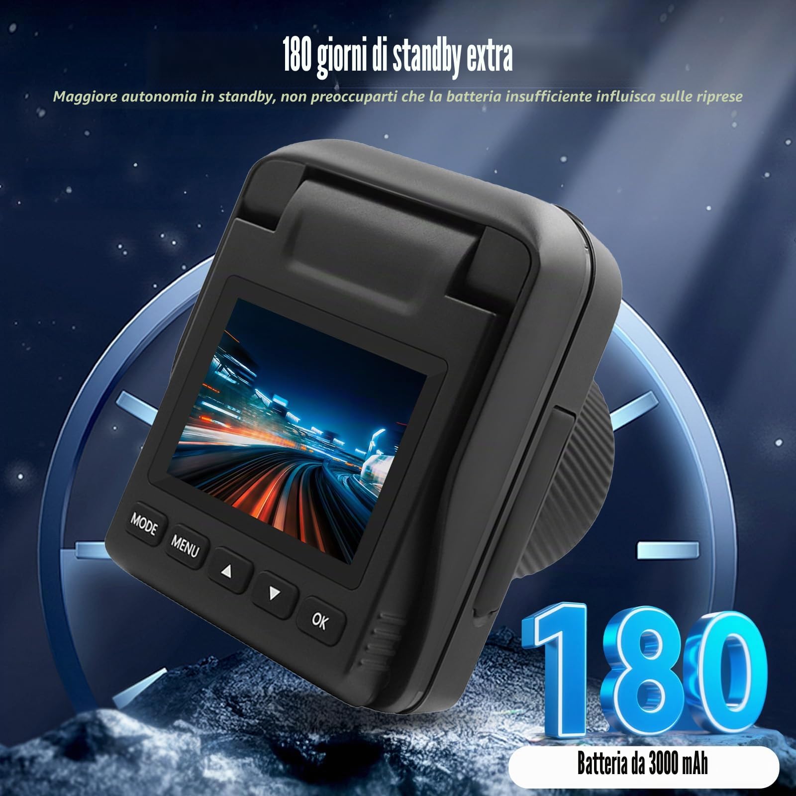 Fotocamera Time Lapse 4K, 3200 W, IP66, impermeabile, con durata della batteria di 6 mesi, scheda TF da 64 GB, schermo inclinabile da 2 pollici, registrazione macro, per lavori di costruzione, tempo e