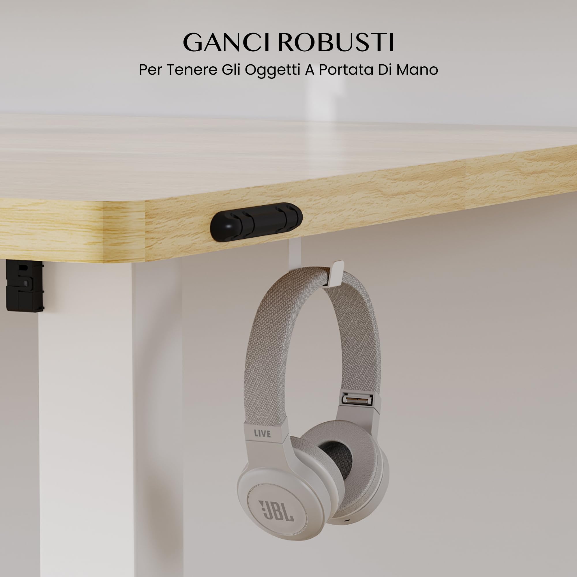 FLEXISPOT Scrivania Regolabile in Altezza 180 * 80 cm, Tastiera con Memoria, Con Gancio, Standing Desk Scrivania Motorizzata