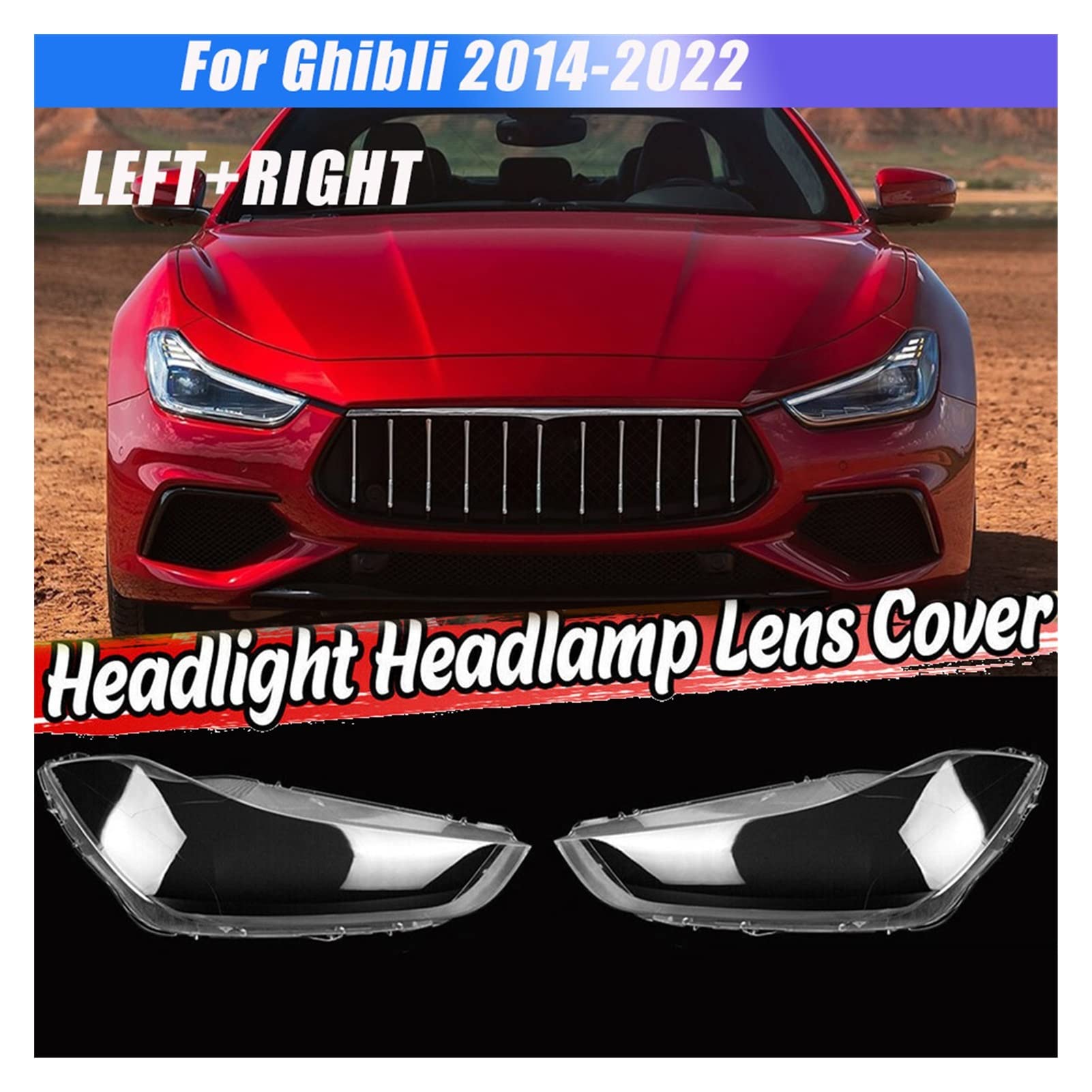 マセラティギブリ左ヘッドライト