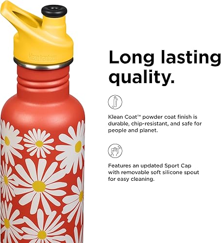 Miniatura 4 de KLEAN KANTEEN Daisy - Tapa deportiva con botella de agua clásica de 27 onzas, 1 EA