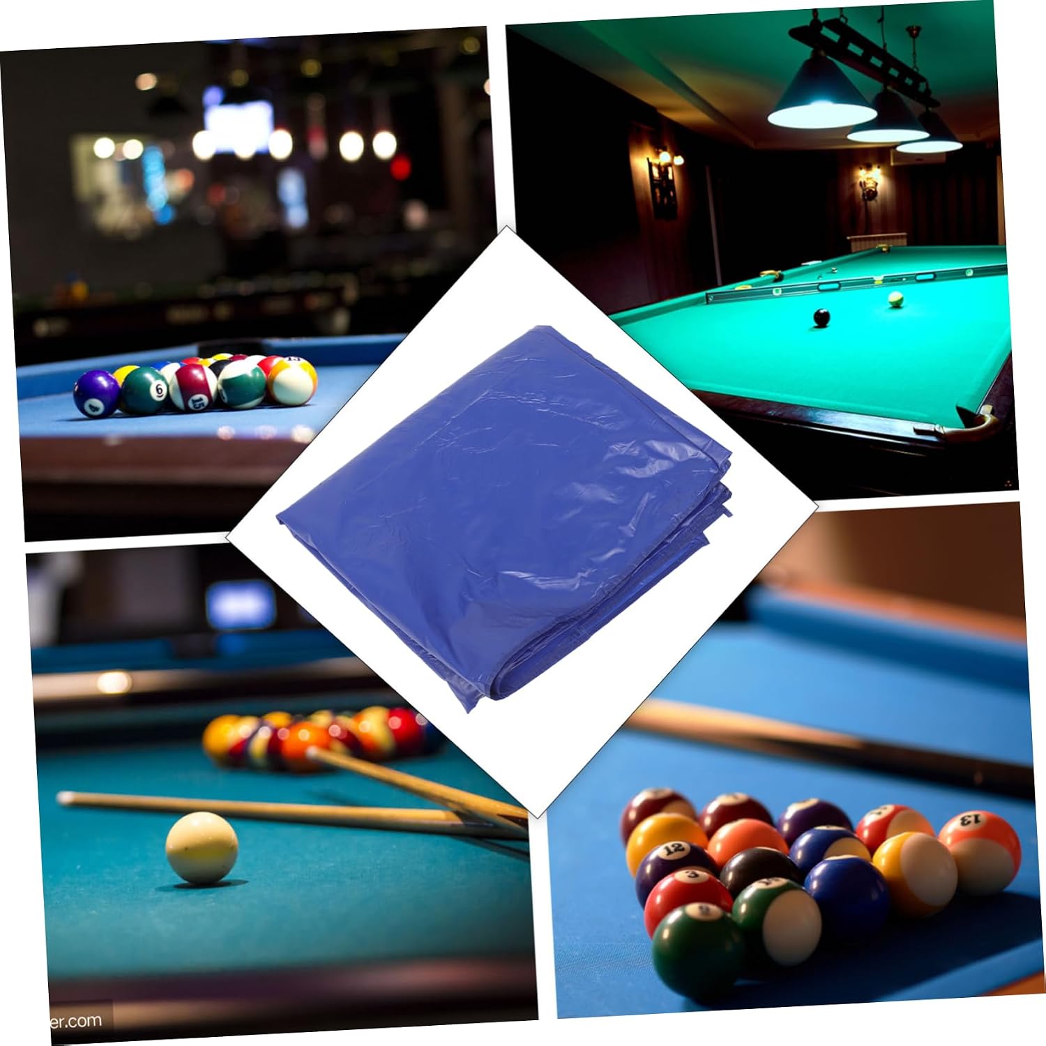 UPKOCH Heavy Duty Billiard Table Cover Splashproof for Outdoor and Indoor Use Protective Cloth for Seasons Fits Standard Pool Tables