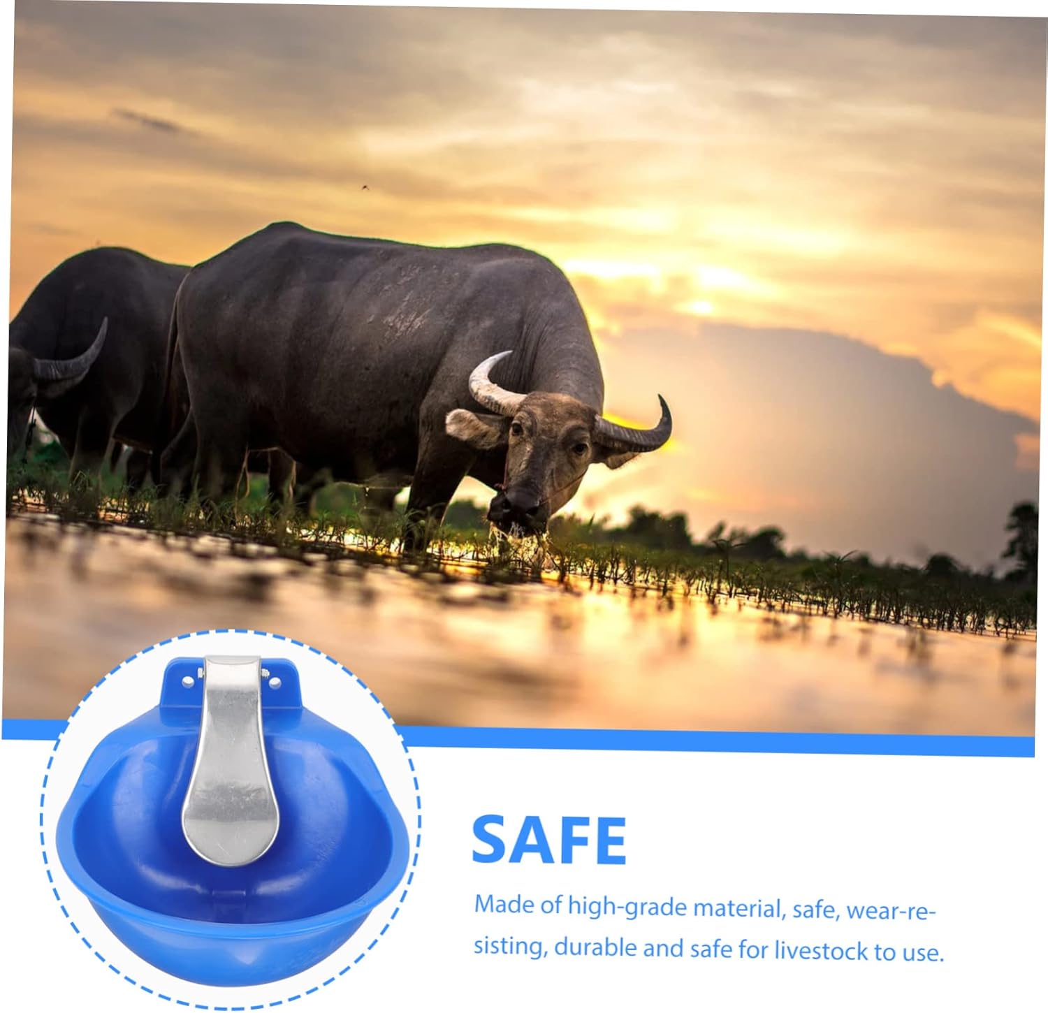 Livestock Tank Automatic Water Bowl Cow Watering System Pet Water Dispenser Self Waterers for Farm