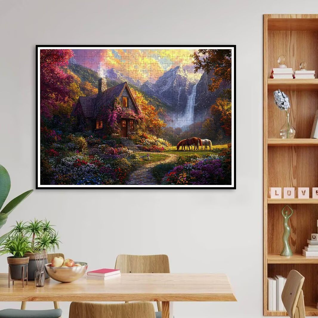Puzzle 2000 elementów dla dorosłych, puzzle krajobrazu, wystrój domu -4779