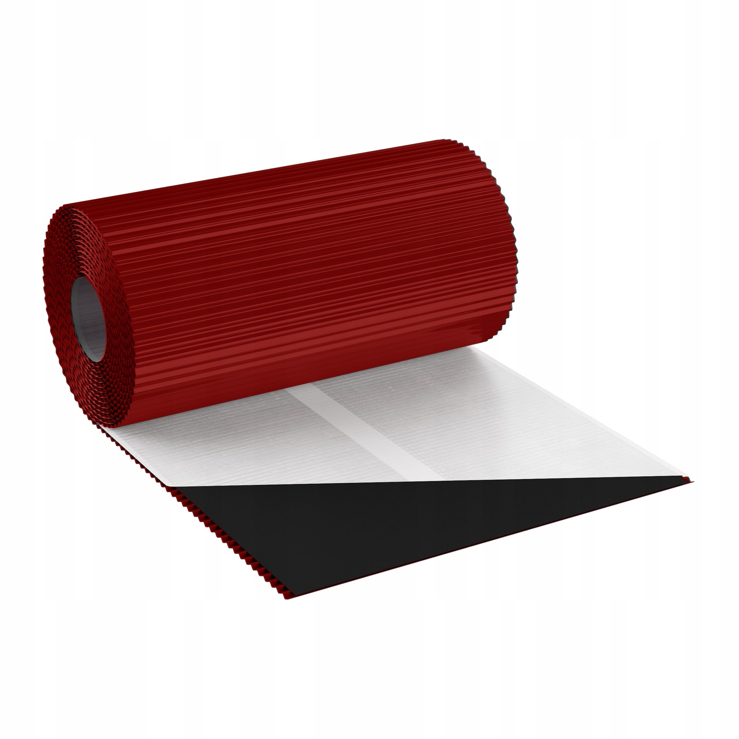 FLEX STANDARD 300mm x 5,0m Wandanschlussband/Kaminanschlussband ALU 2D Struktur (RAL3011 - Rot)