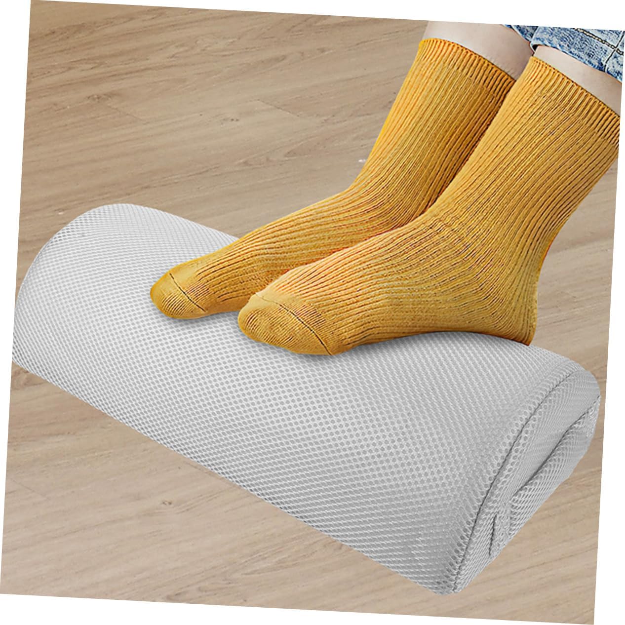 2pcs Office Supplies Home Office Footrest Leg Support Pillow Foot Rest Cushion High Rebound Pillow