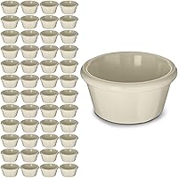 Vista 7 de Carlisle FoodService Products Tazón de plástico para salsa Ramekin para el hogar y el restaurante, plástico, 4 onzas, color negro