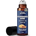 Frankincense & Myrrh Essential Oil Roll-On 10ml - 100% Pure, Natural & Prediluted Oil Blend for Aromatherapy & Skin Care - Nexon Botanics