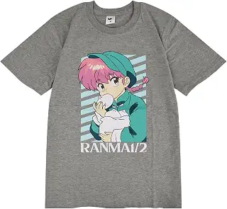 [ヨシダユウ] らんま1/2 Tシャツトップス 半袖 レディース プリント アニメ マンガ RANMA1/2