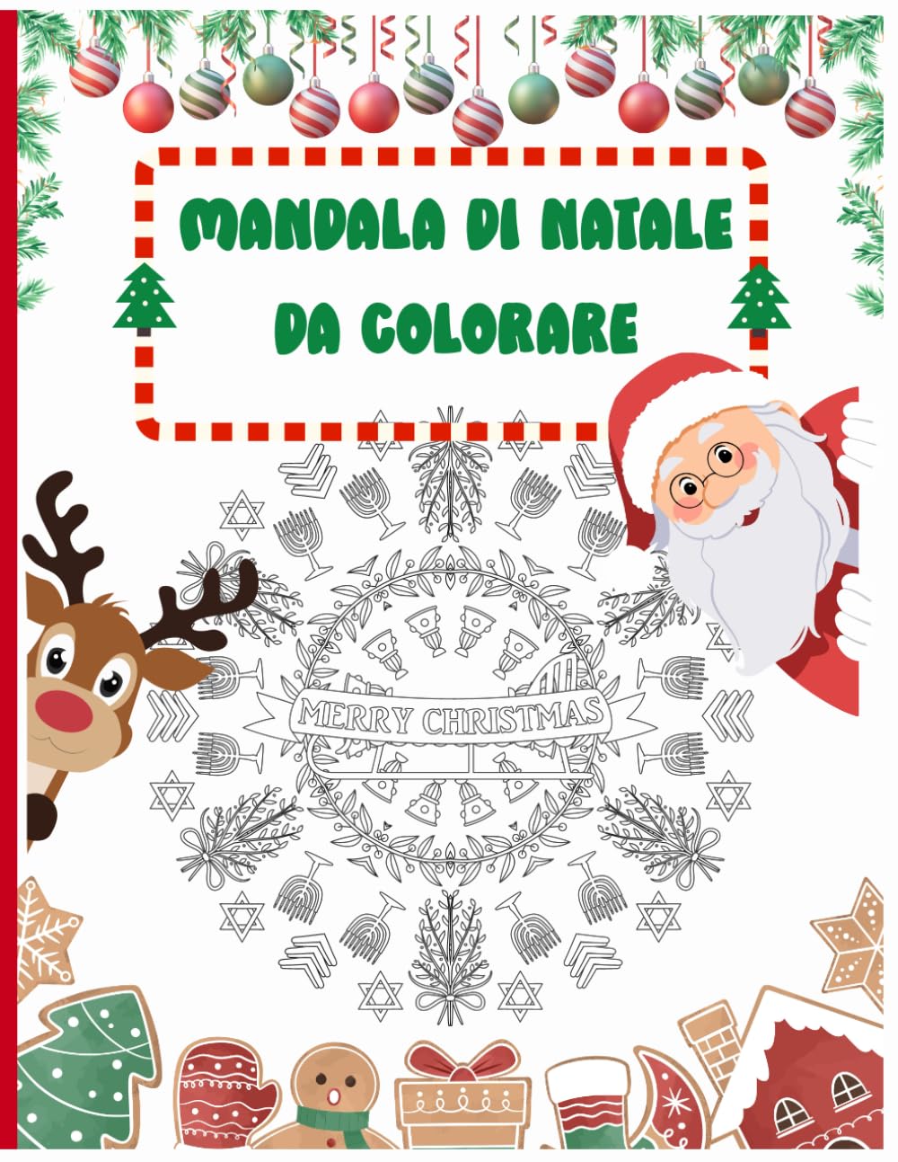 Mandala di Natale da Colorare: Libro da Colorare Antistress per Adulti e Bambini – Relax e Creatività per Tutta la Famiglia.