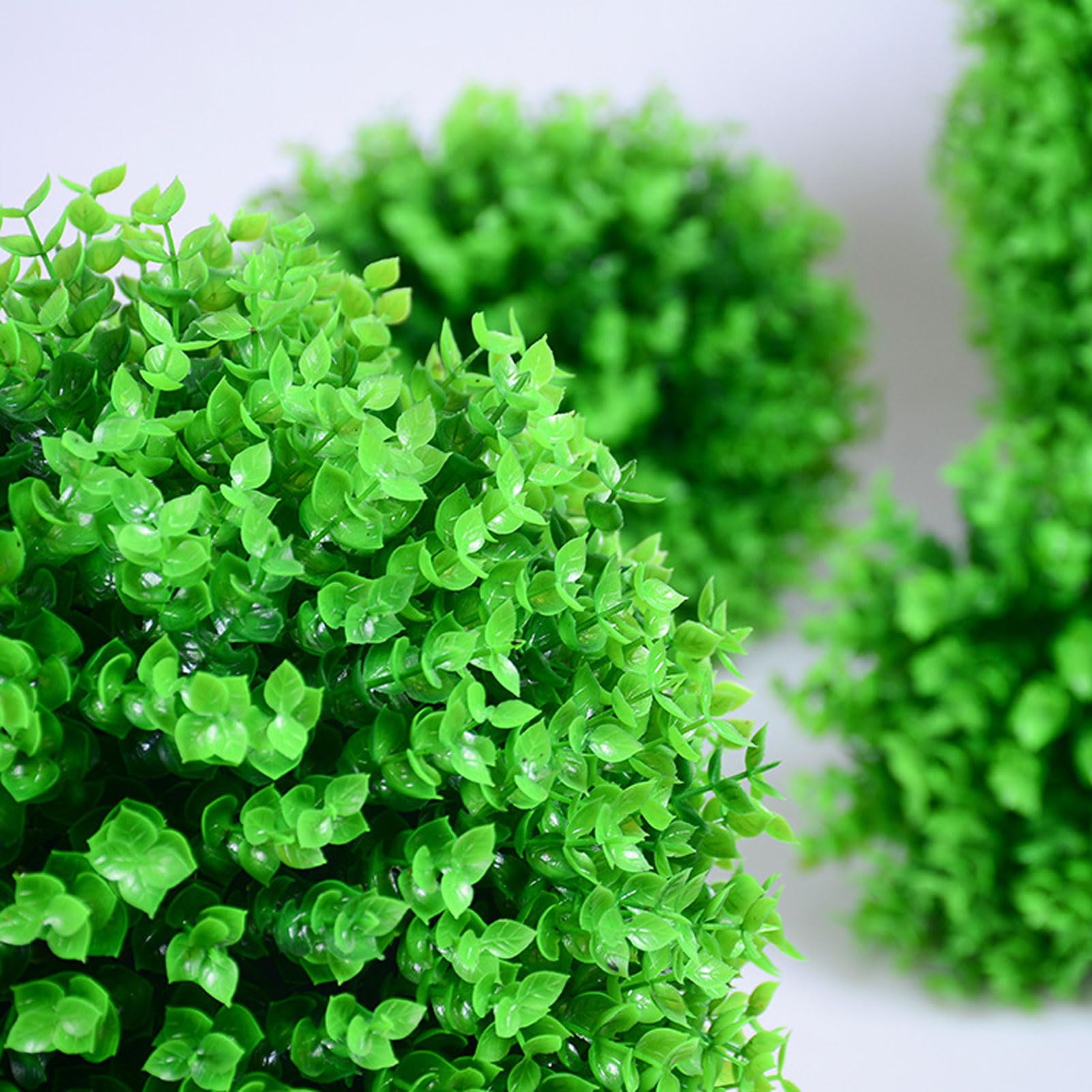 Foglie Verdi Buxus Finto Palla 40cm, Palla di Bosso Realistico Foglia, Piante Artificiali da Interno E Esterno, Sfera Bosso Artificiale Sintetica, Palline di Plastica Verde