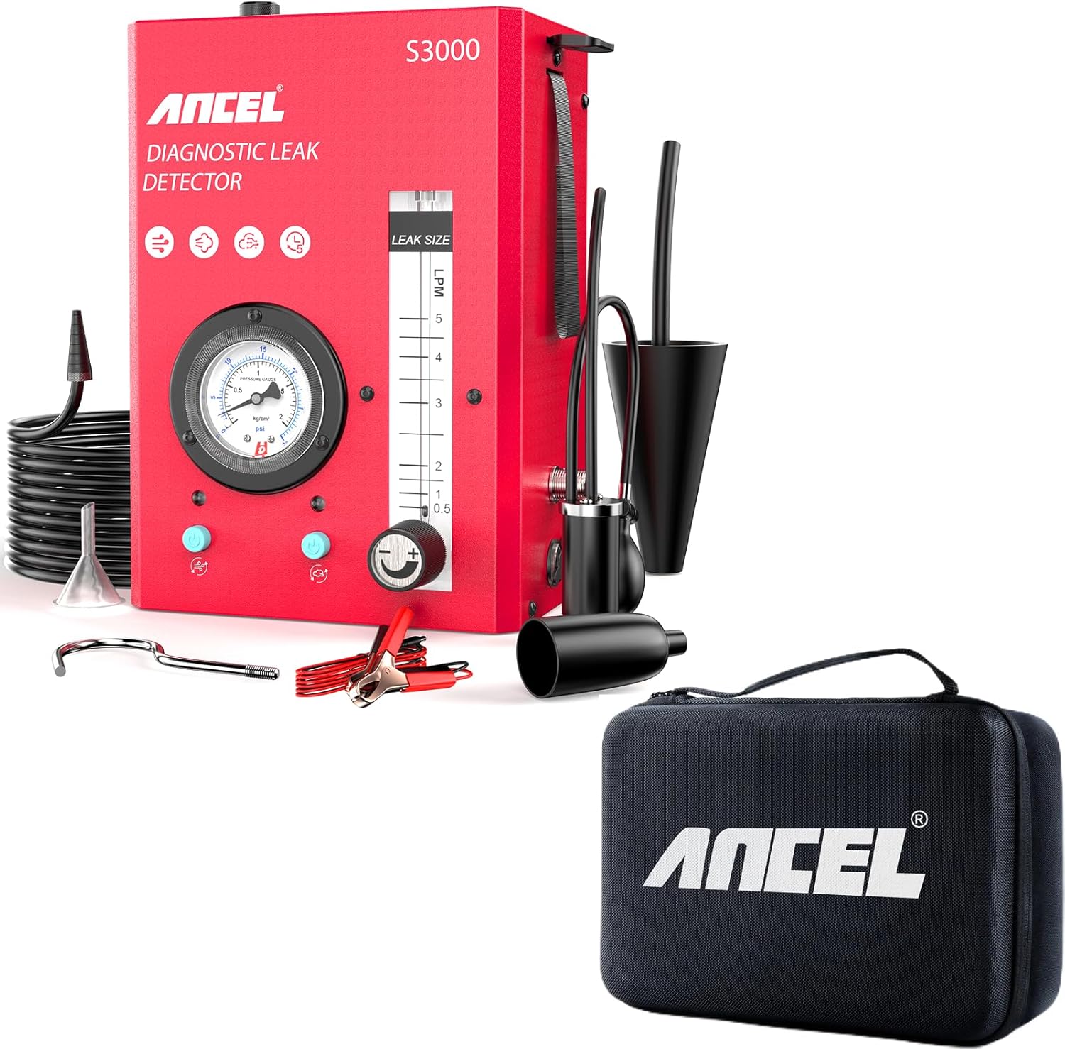 ANCEL S3000 and Official Large Hard Protective Case Bag