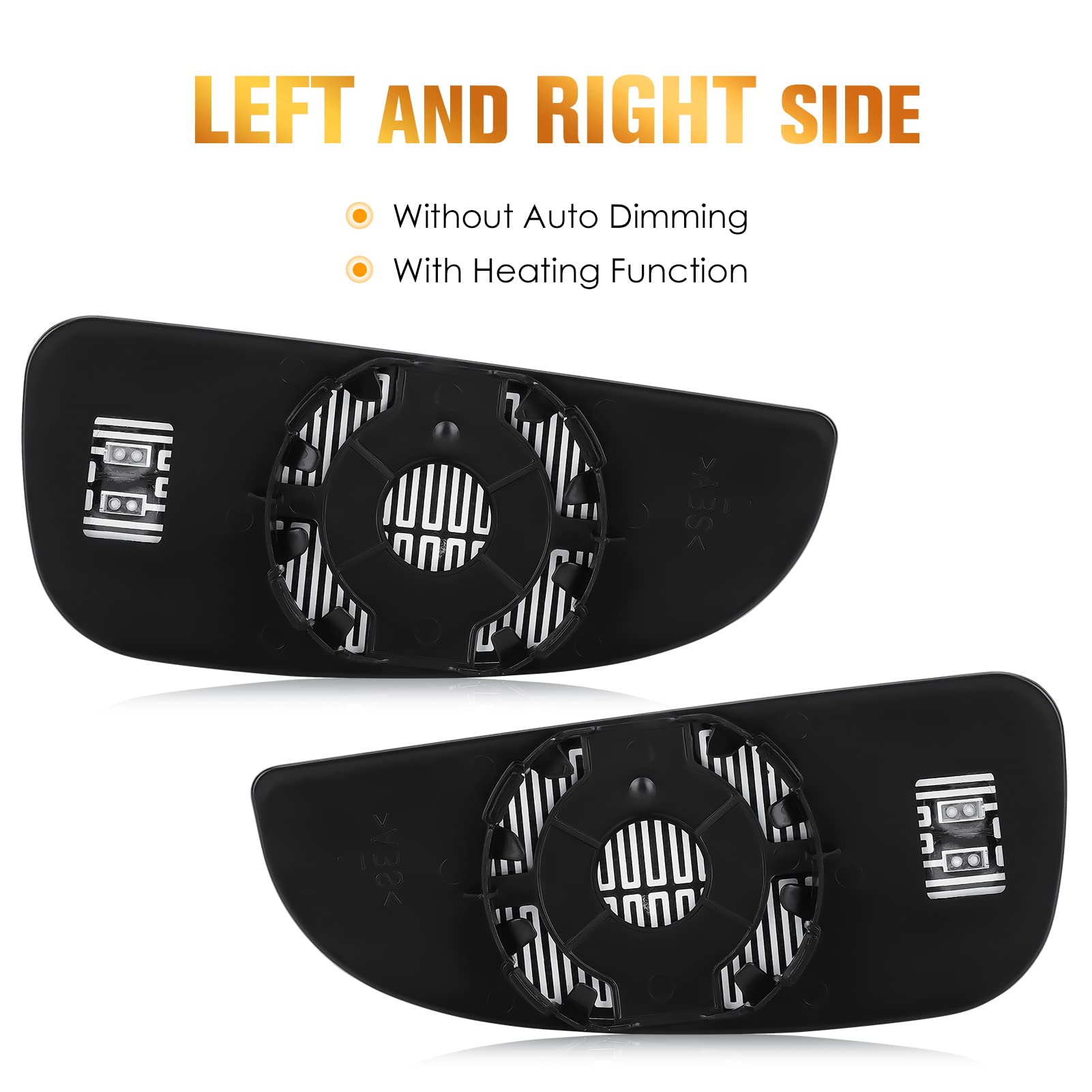 Youxmoto Passenger Right Side Heated Mirror Glass Replacement 2014