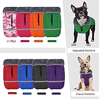 Vista 78 de QBLEEV Abrigo cálido para perro, chaqueta de invierno reflectante, impermeable, resistente al viento, ropa de cuello alto para perro para clima