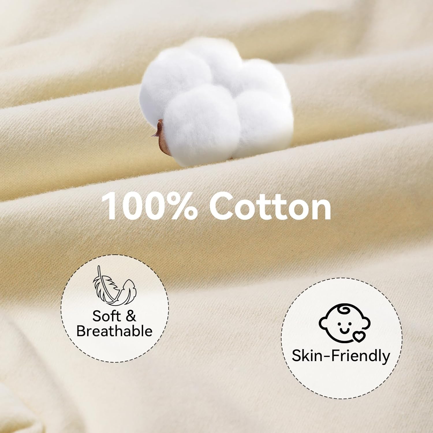 Baby Transition Sleep Sack 9-12 Months 100% Cotton Warm Thick Transition Swaddles for Newborns Infant Long Sleeve Sleep Sack with Feet Baby Wearable Blanket 2-Way Zipper Easy Diaper Changes