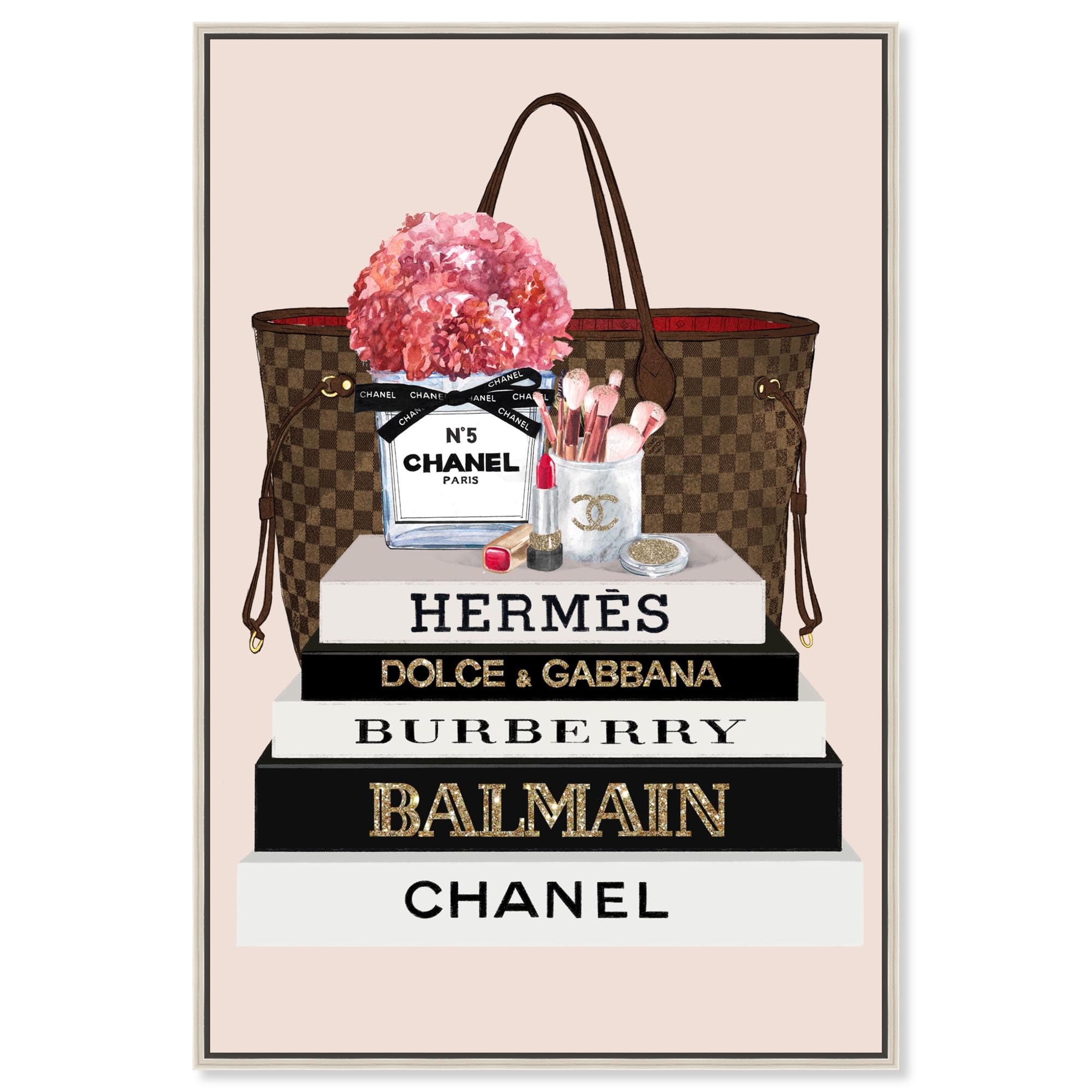 Cadre argenté de prestige avec poster sur toile Art Remedy de luxe 50x75