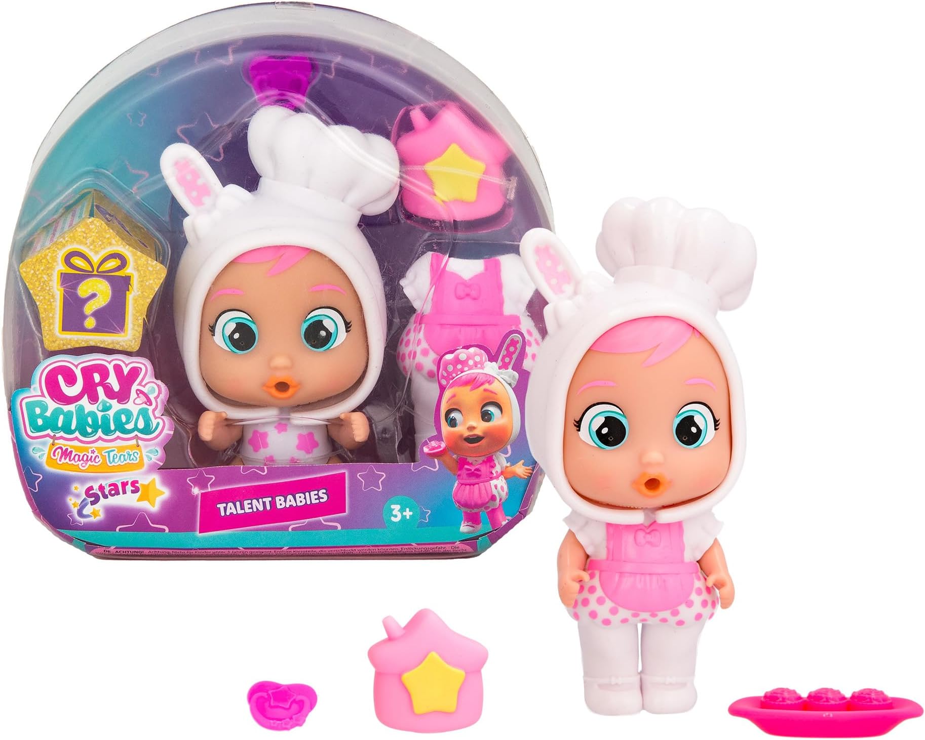 Magic Tears Talent Babies, Coney - 6+ Surprises, Accessories, Great Gift for Kids Ages 3