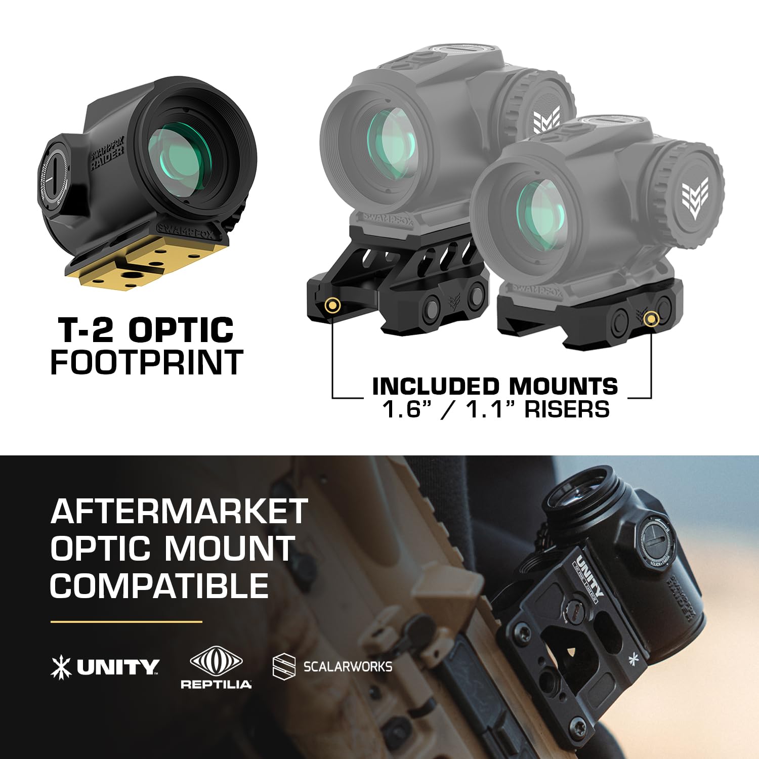 新品未使用 実物 SWAMPFOX RAIDER 等倍 プリズムサイト 1x20 Amazon.com : Swampfox Raider 1x20 Micro Prism Sight, Green 6 MOA