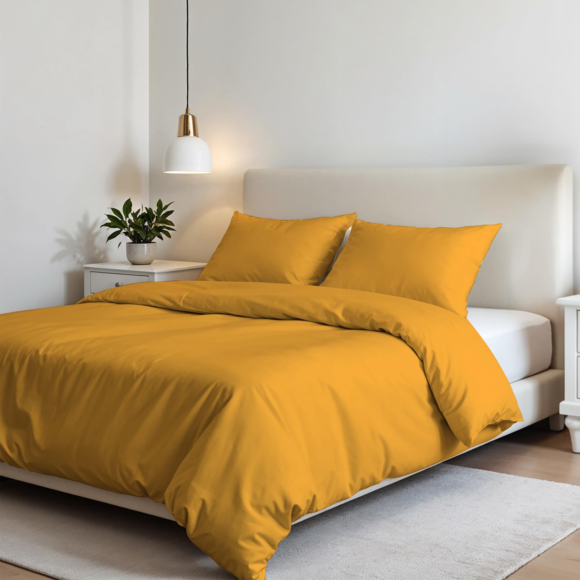 Elegant duvet cover set,yellow,double