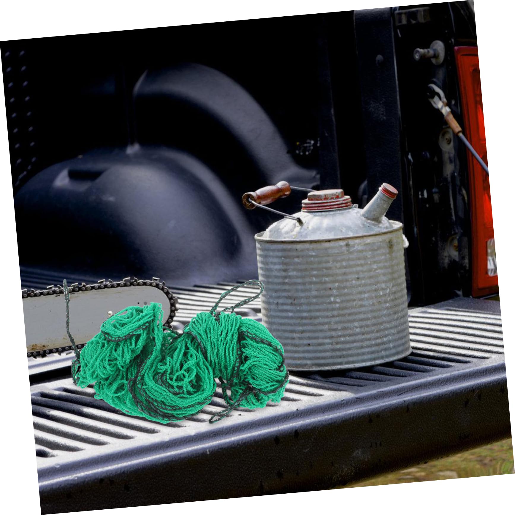 ULTECHNOVO Filet de Chargement Élastique pour Remorque, Filet de Sécurité Vert en PVC, Installation Rapide, pour Déménagement et Camping