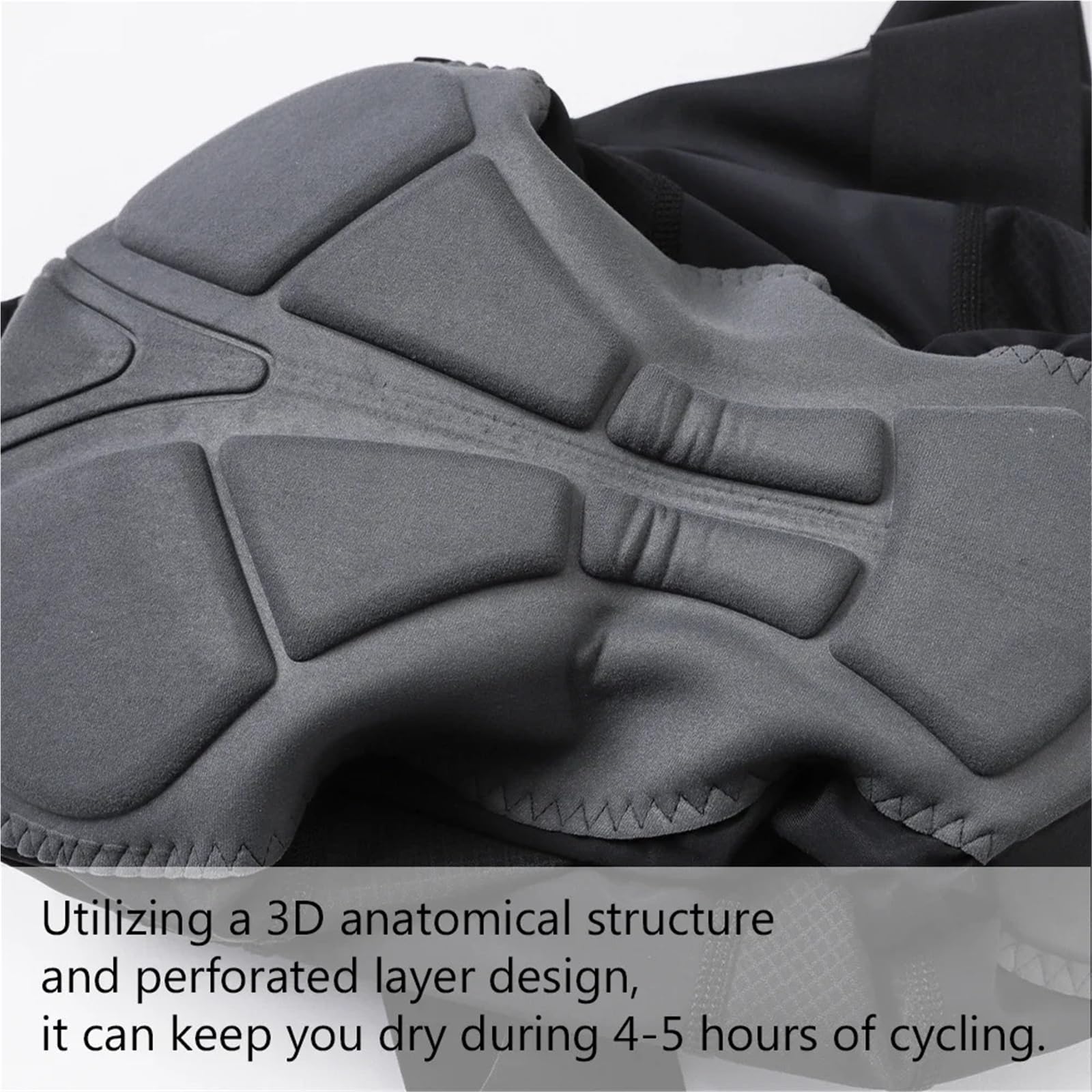 Culotte De Ciclismo con Forro Polar Culotte Corto de Ciclismo Polar 3/4 for Hombre, Acolchado, for 6 Horas Carretera, Profesional