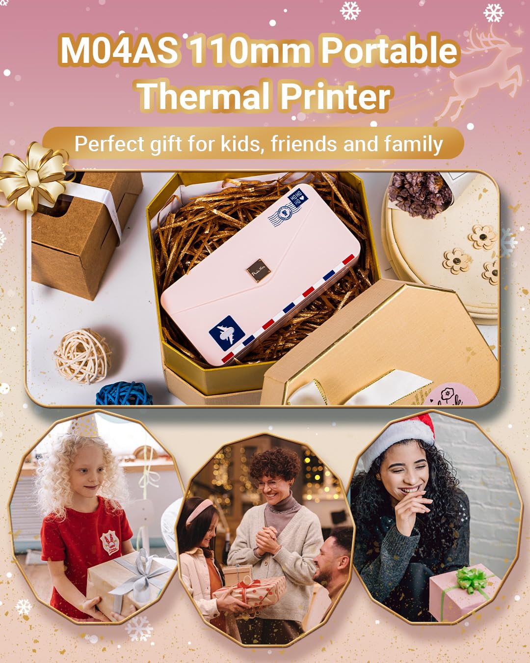 Stampante Termica Phomemo M04AS 110mm - Portatile Bluetooth Per Adesivi, Appunti E Documenti - Foto 3