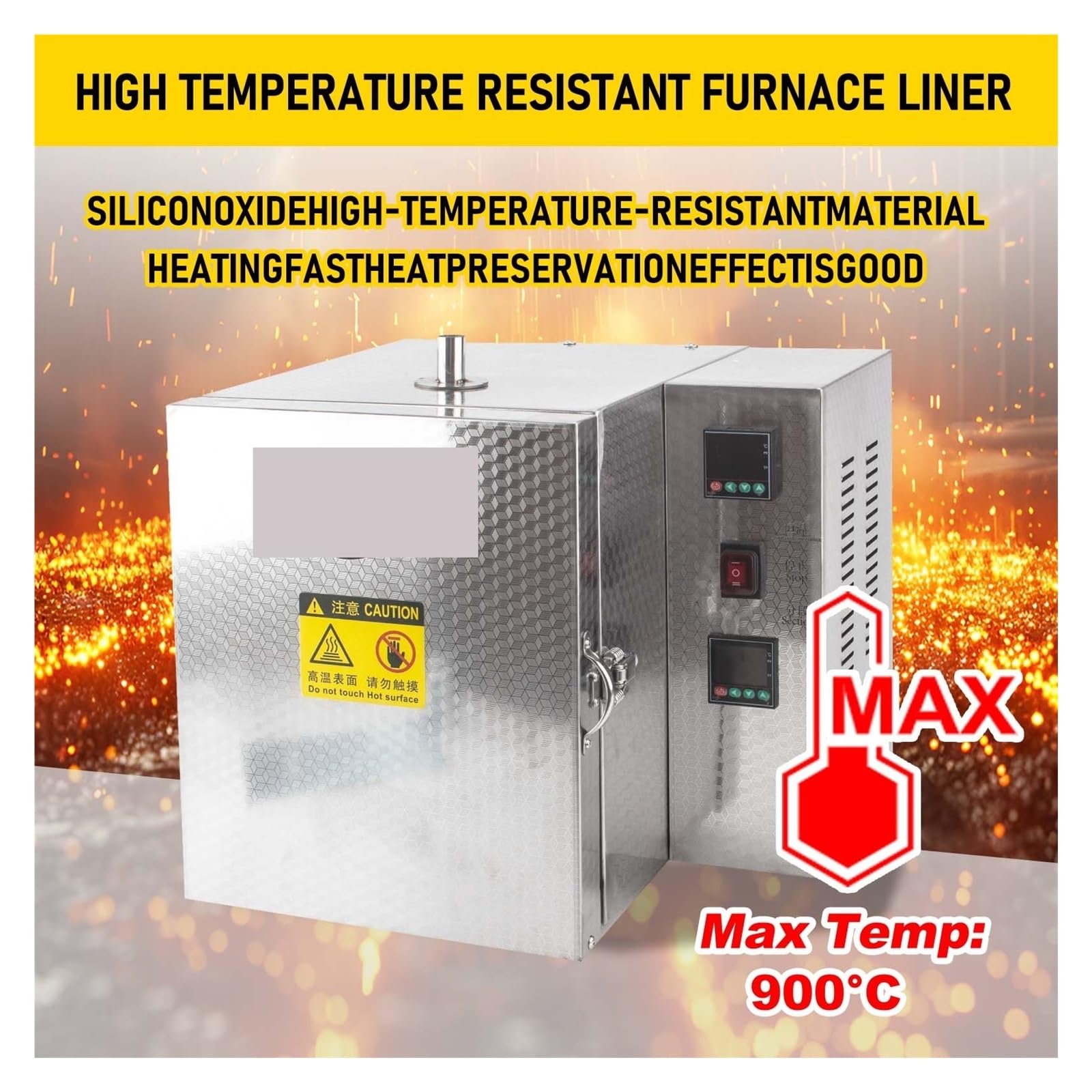 Professioneller 1200 °C Burnout-Ofen Gipsofen W Digitalanzeige Sektionale Temperaturregelung For Nass-Trocken-Gipsform Sicher Und Stabil