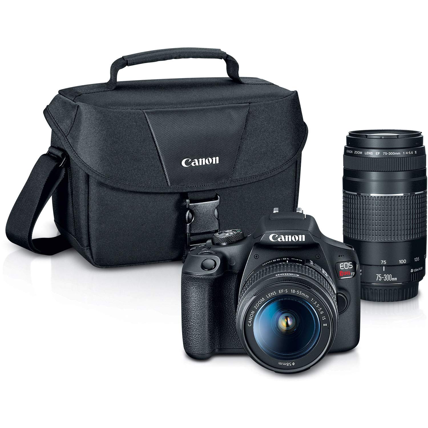Canon Eos Rebel T7 DSLR Camera with Ef18 55Mm + Ef 75 300Mm Double Zoom Kit, Cneosrt7Lenx2
