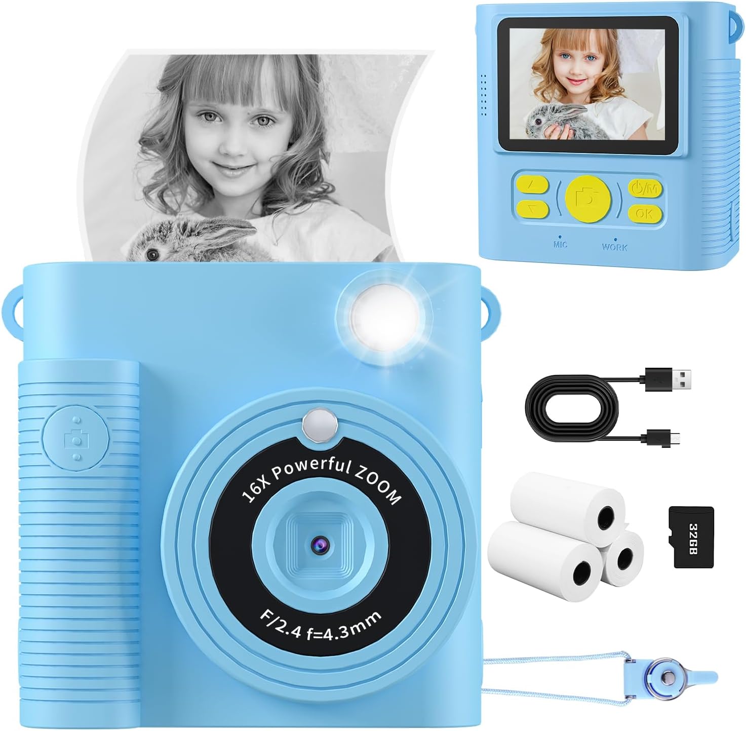Instant Print Camera With Sd Card Amazon.com : Instant Print Camera for Kids,1080P HD Digital Kids Camera