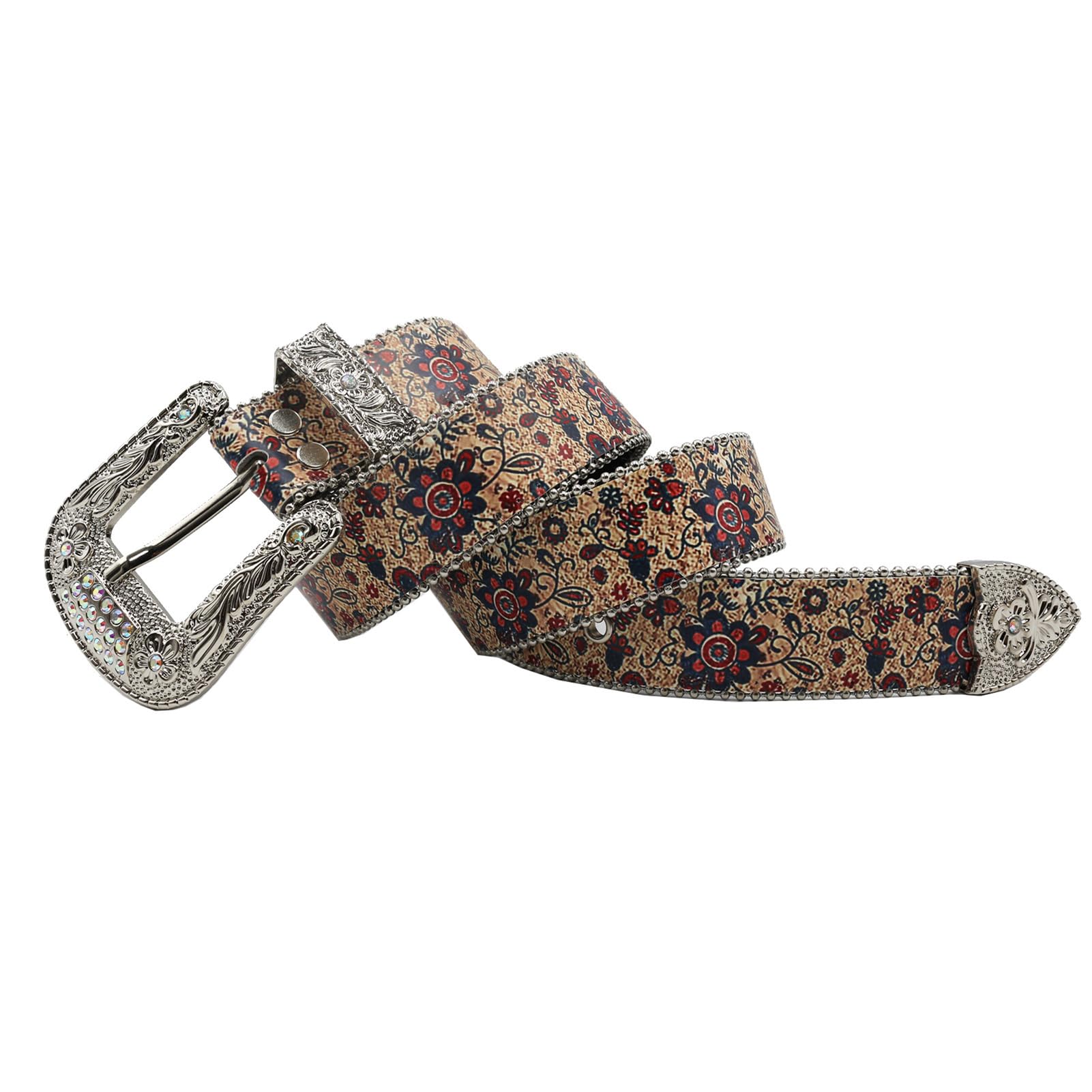 VTG • Abstract Leather Belt ROBINSONS GREY GOLD LEATHER BELT WOMENS | Mercari main image 3