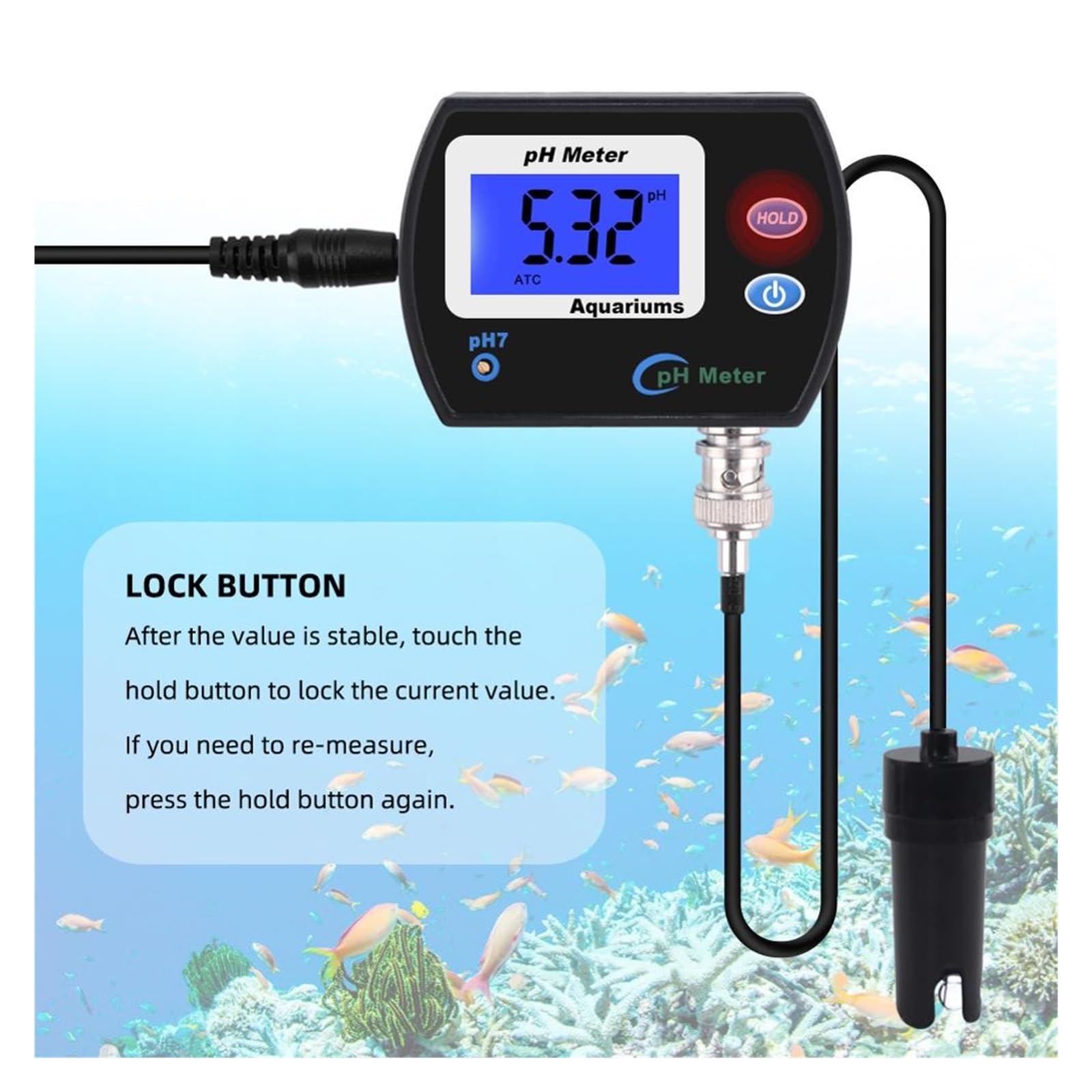 Tester miernika PH, Przenośny miernik PH Tester dokładny długopis cyfrowy PH-990 kieszonkowy akwarium wino mocz LCD Test PH z dużym ekranem,Woda pitna, Hydroponika, SPA, Browarnictwo(EU Version)