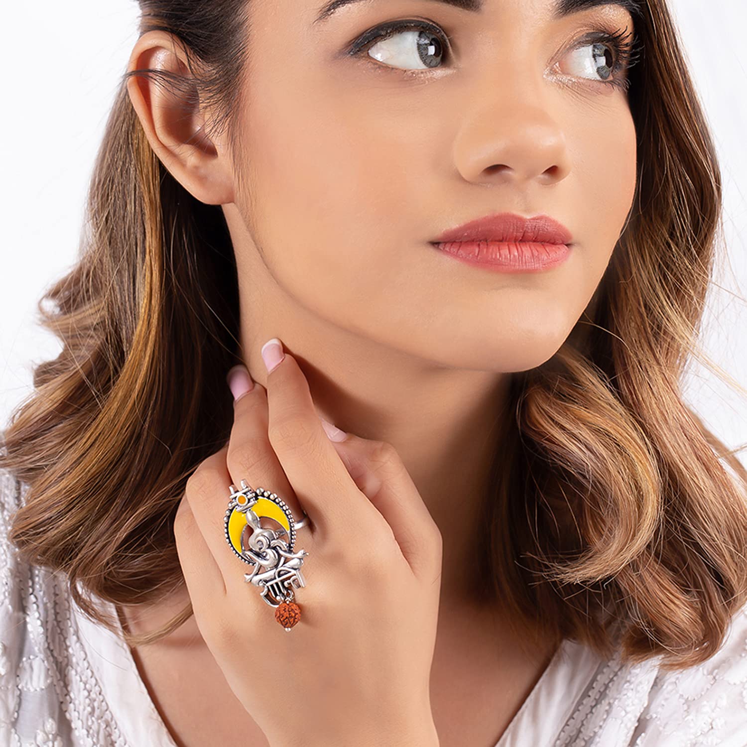 Aham Brahmasmi Om Shanti Ring