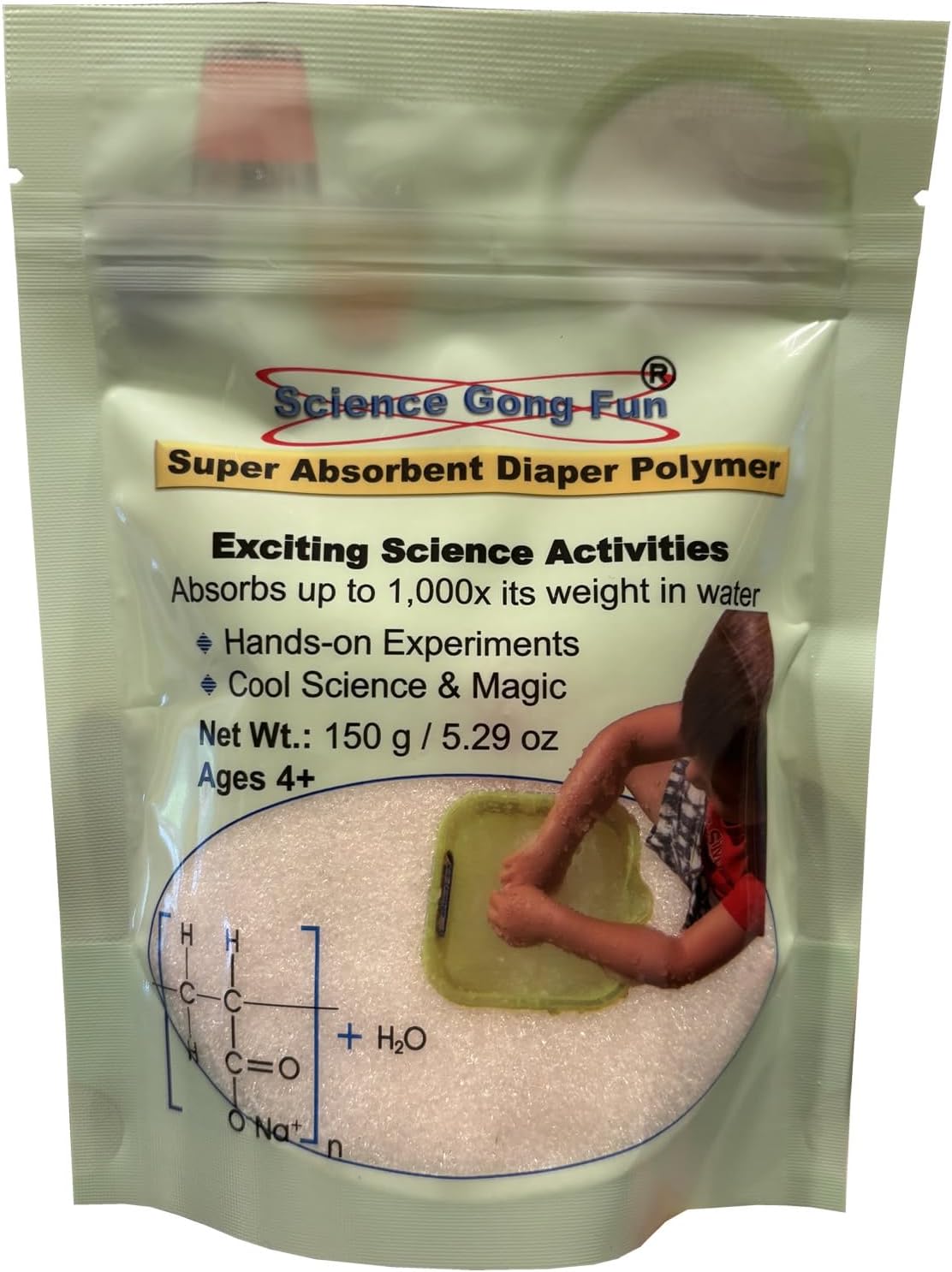 150 Grams Sodium Polyacrylate Superabsorbent Diaper Polymer