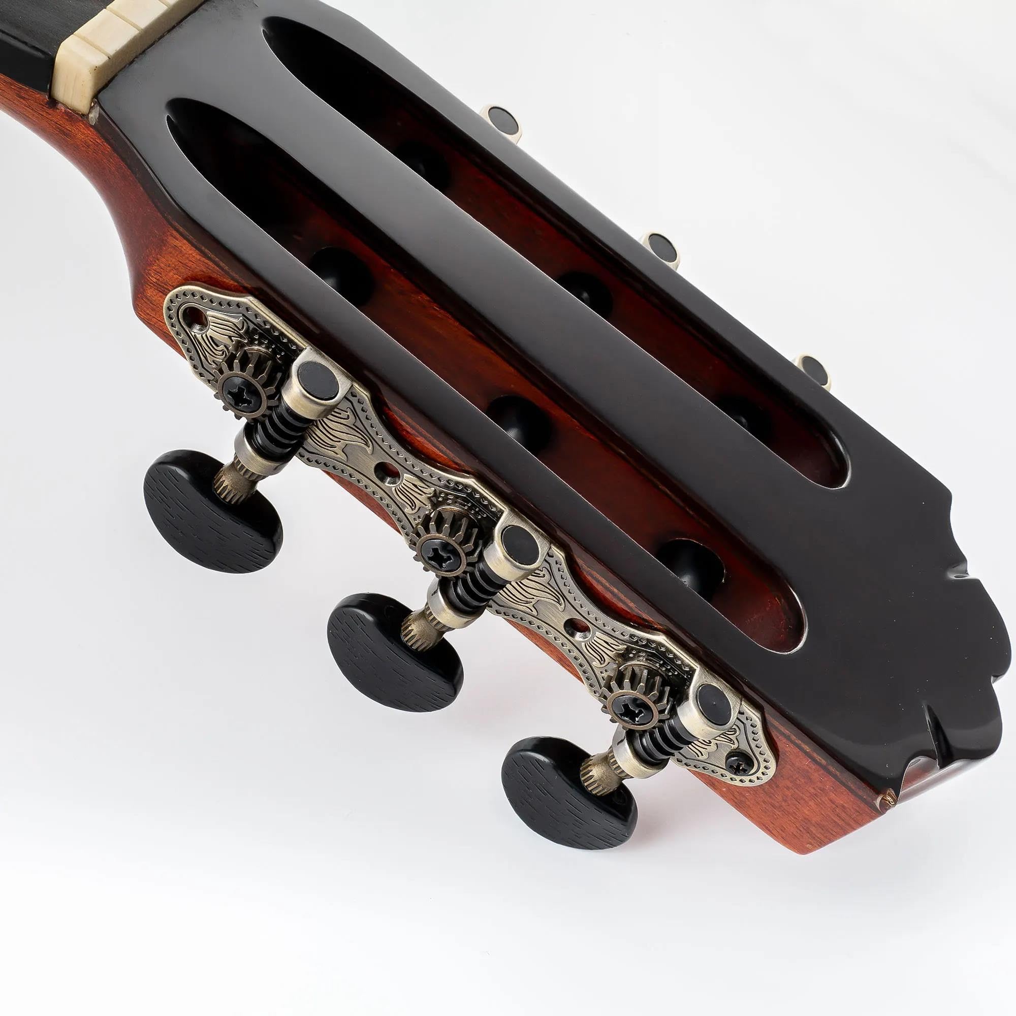 Professionale Tuning Piroli Per Chitarra Set Di Meccaniche Per Accordatori Chitarra Classica 3X3 Amanti Della Musica(Brass)