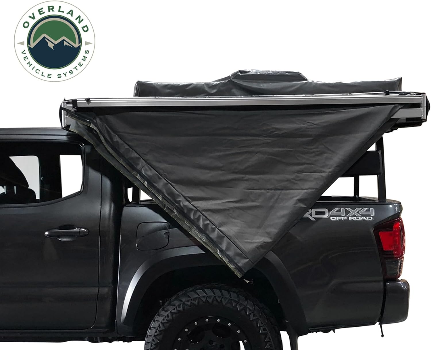 Overland Vehicle Systems 18069909 Nomadic Awning 180 Only with Dark Gray & Black Travel Cover - No Brackets