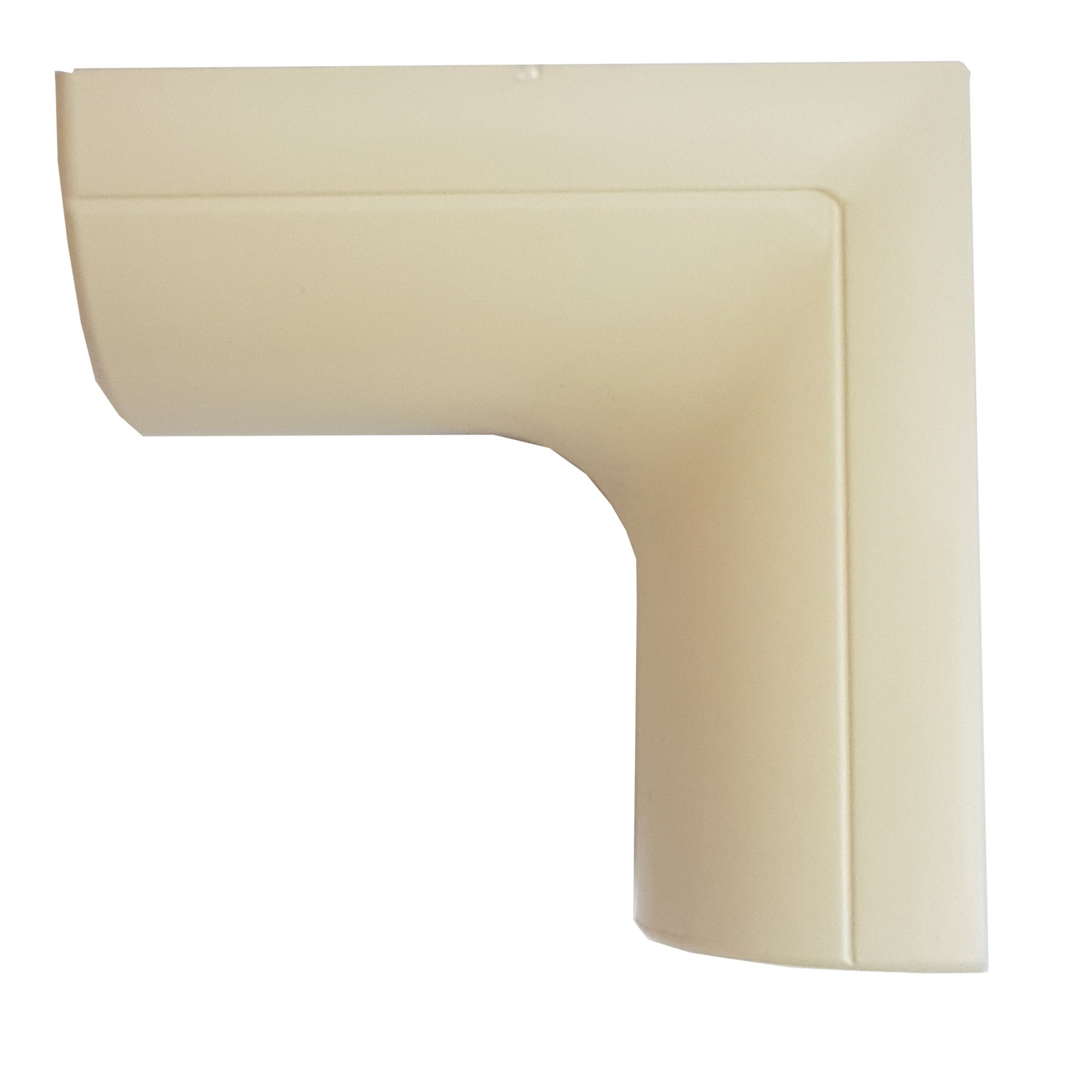 30X15mm Clip Over Internal Bend Magnolia Adapter 90 Degree Trunking Conduit from B&Q