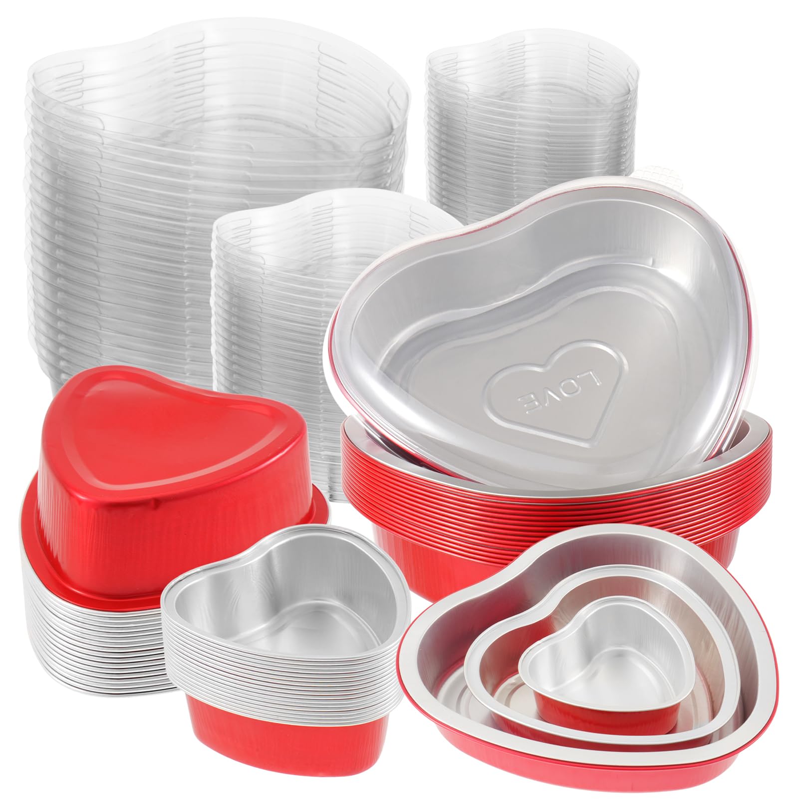 50 Heart Cake Pans for Valentine's Baking - $19.99