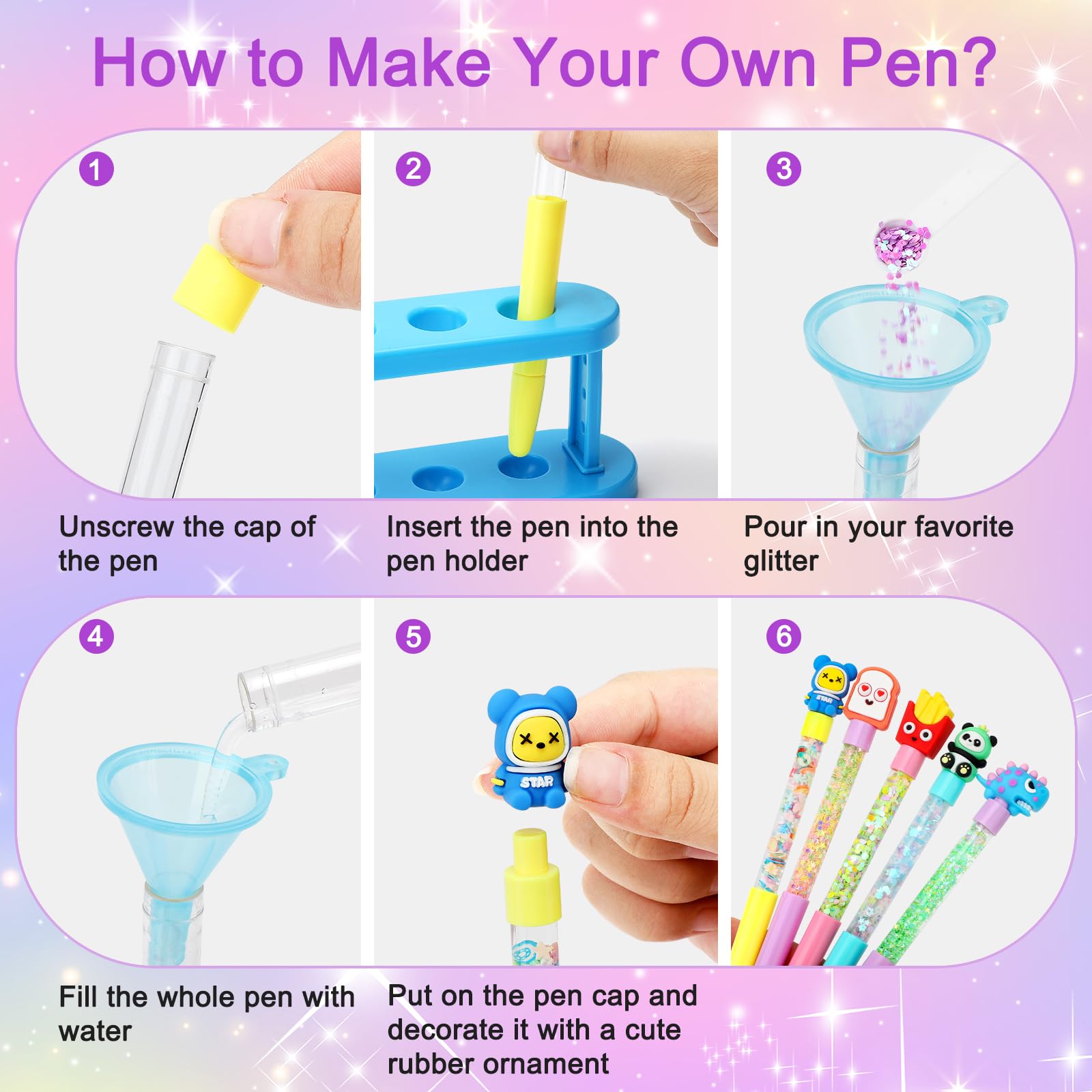 Fabrique à Stylos Créative – 100+ Accessoires – Loisirs Manuels Pour Enfants 6-12 Ans – Cadeau Fille
