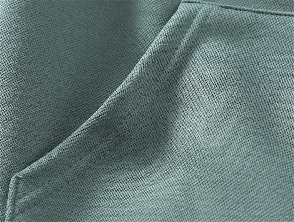 Men Hoodie Padded Lining Long Sleeve Sweatshirt Loose with Button Decoration Pullover For Men Comfortable Warm Hooded Pullover For Men C-Haze Blue XL