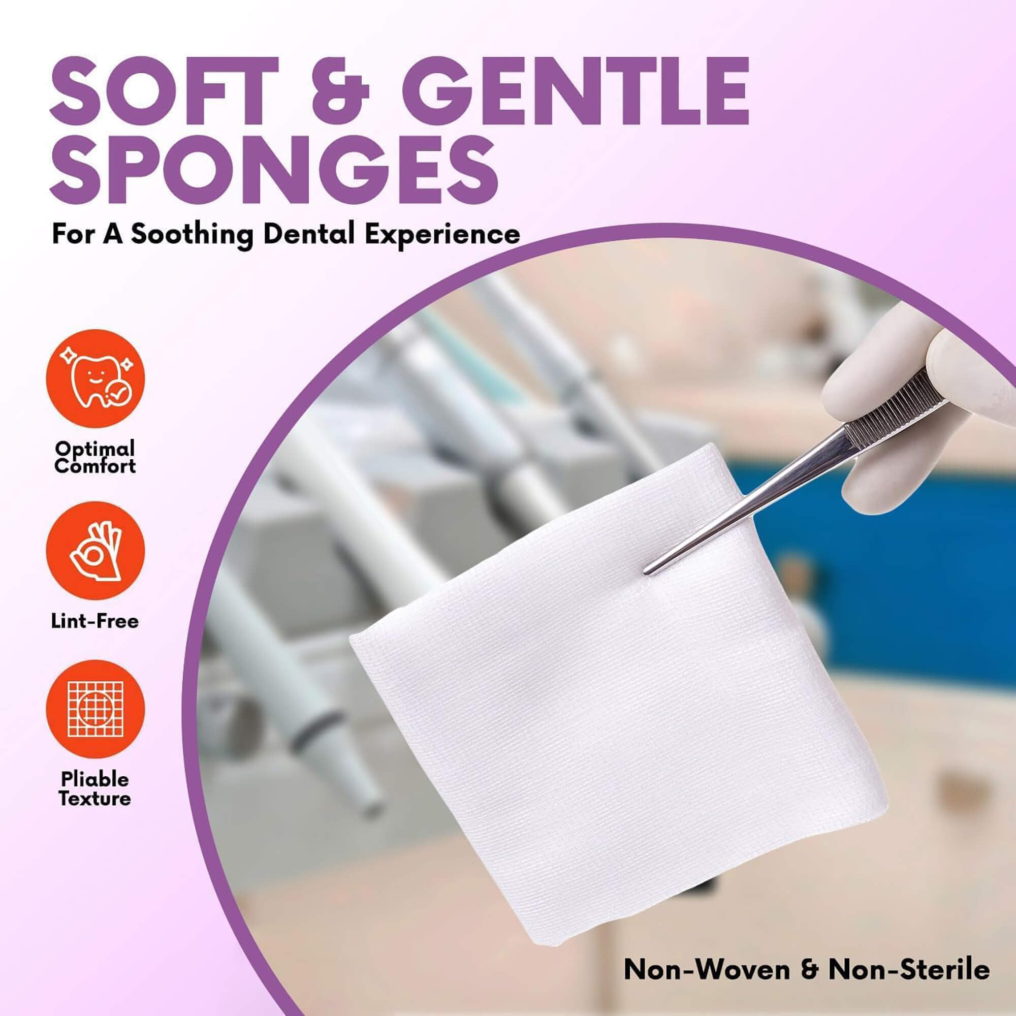 HEALQU 800 Gauze Pads 3x3 - (4x200 Value Pack) 4-Ply Non-Woven Sponges, Non-Sterile | Ultra-Absorbent Lint-Free Medical Squares | Bulk Gauze for Wound Care, Dental, Esthetic Wipes & First Aid Sponges — Amazon image 7