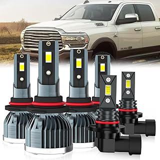 Fit Ram Truck LED Headlight & Fog Light Combo