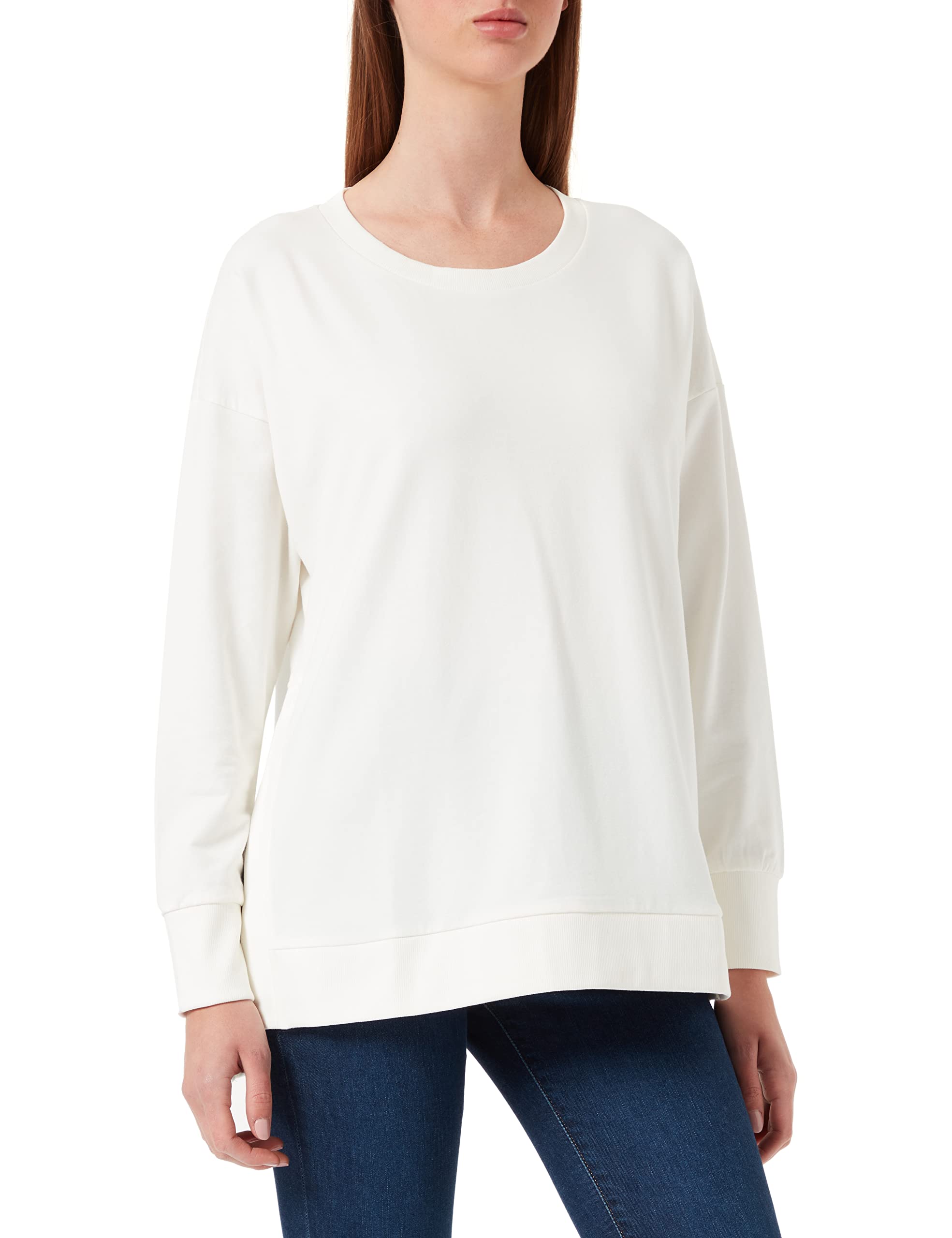 ESPRITWomen's Coo Sweater Sl Hooded Sweatshirt, Opaque