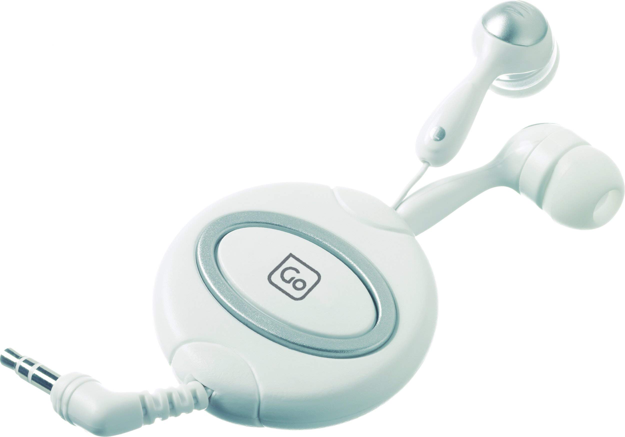 Go Travel Retractor Phones, Off-White, One Size