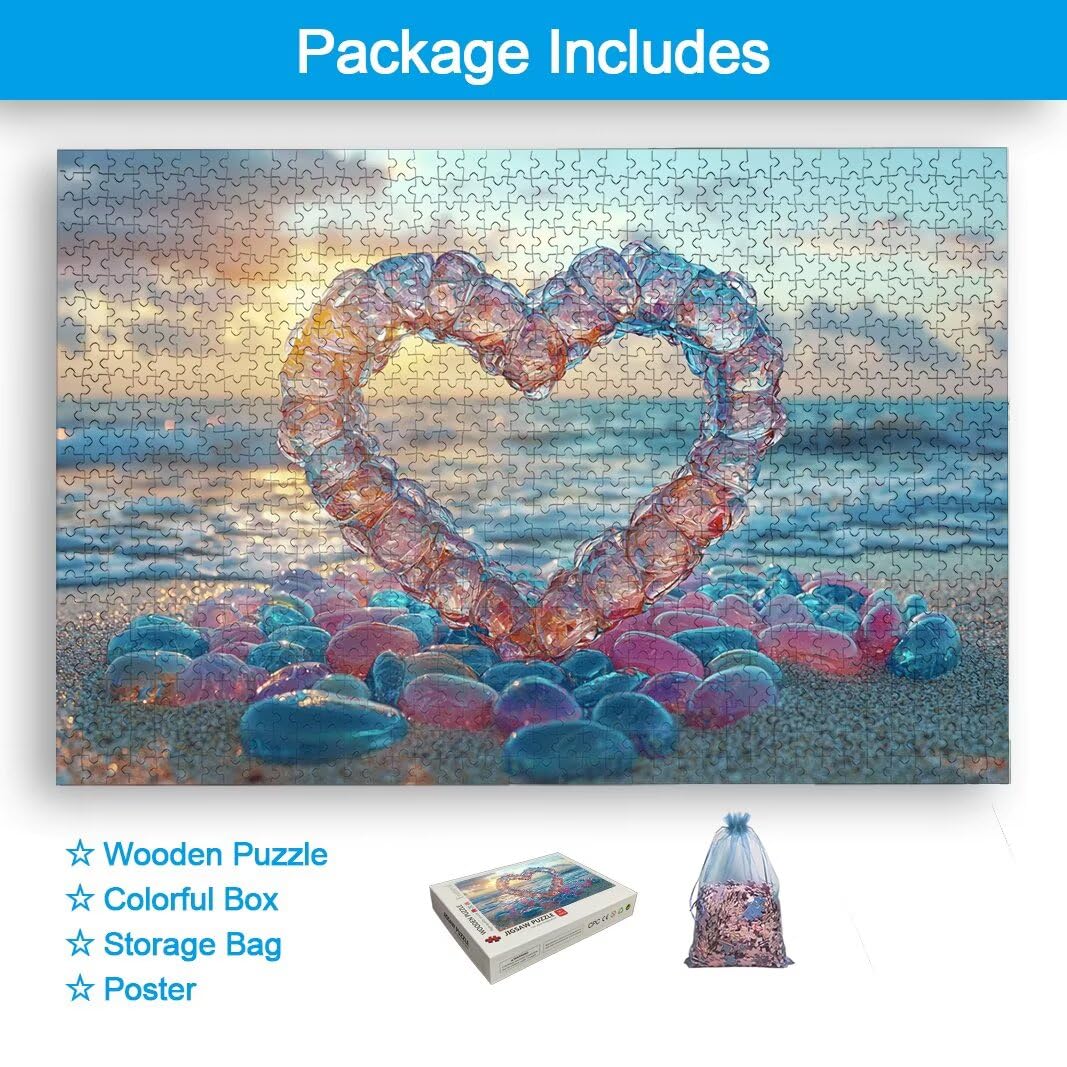 Puzzle San Valentín, Puzzle 1500 Piezas para Adultos, Regalo Mujer -2385