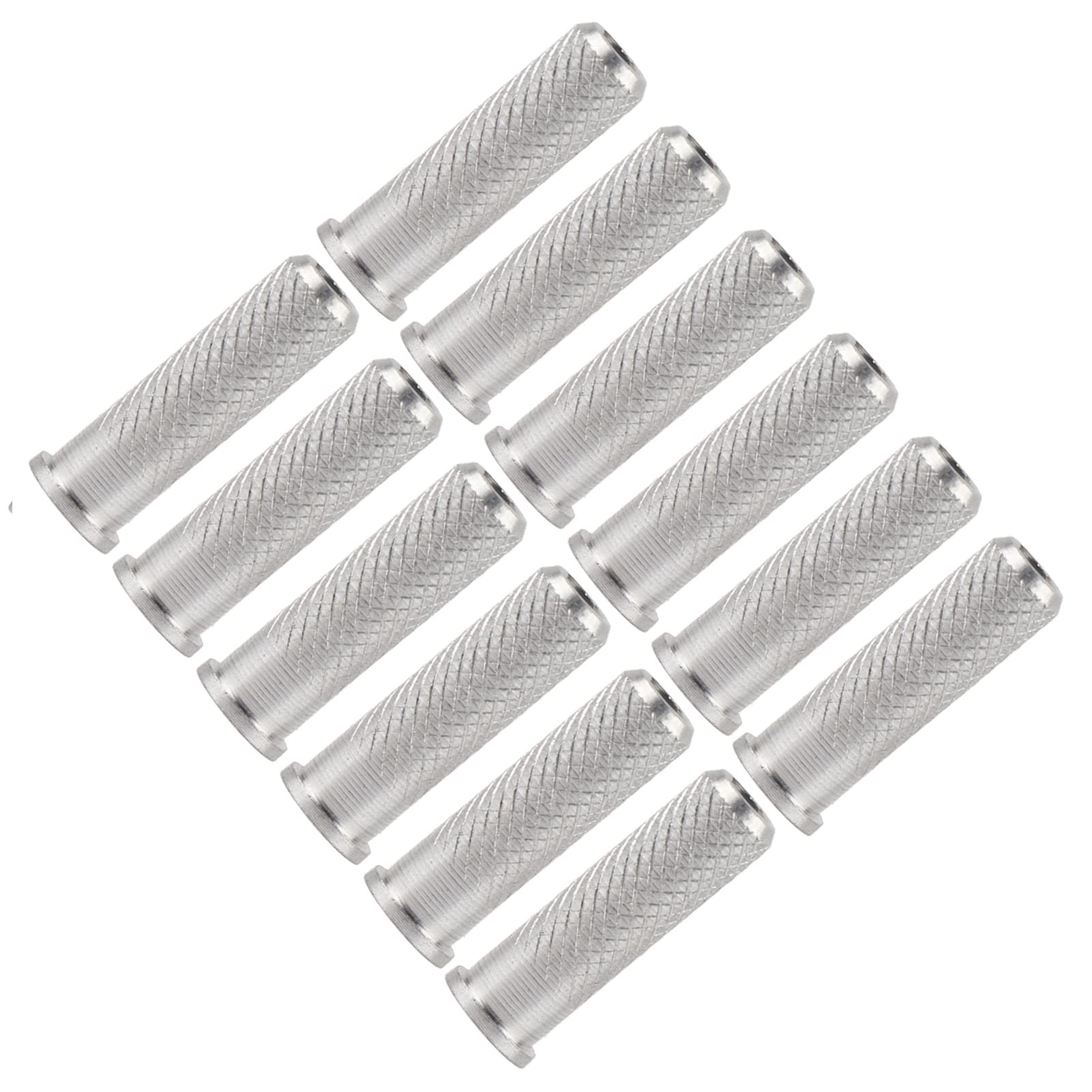 Cocoarm Lot de 12 flèches en aluminium pour tir à l'arc - Inserts de flèches en aluminium - Base légère de 6,2 mm de diamètre - Pointe de flèche - Entraînement du tir à l'arc